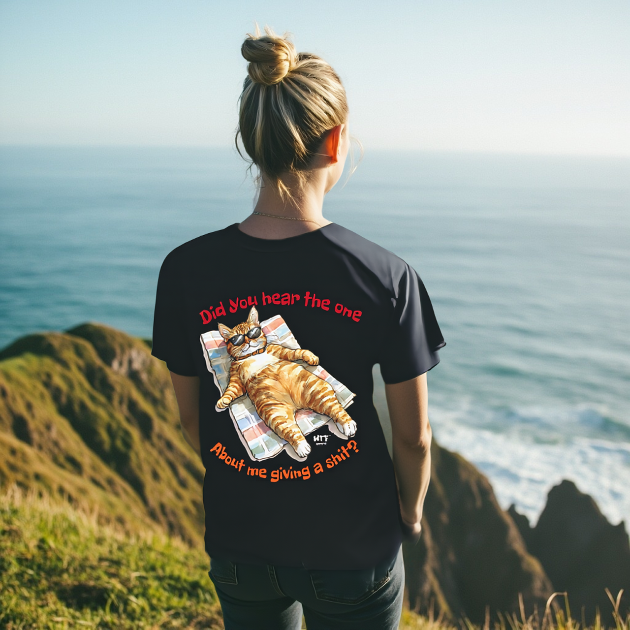 Did You Hear The One About Me Giving A Shit? Sarcasm Tee Unisex Jersey product thumbnail image