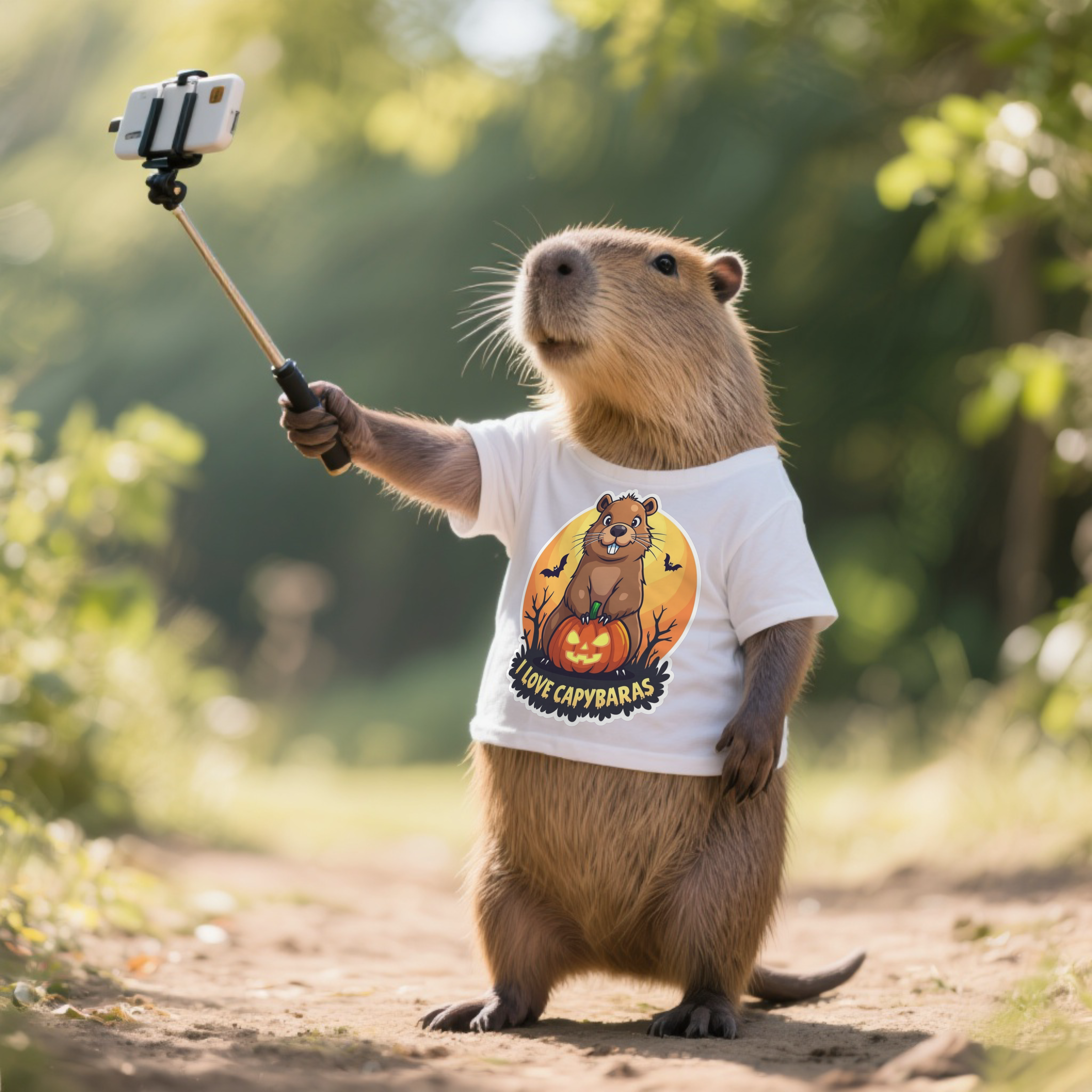 Toddler Halloween Tee with Capybara, Cute Kids Shirt, Fall Fashion, Trick or Treat Outfit, Animal Lover Gift, Spooky Season Apparel product thumbnail image Toddler Halloween Tee with Capybara, Cute Kids Shirt, Fall Fashion, Trick or Treat Outfit, Animal Lover Gift, Spooky Season Apparel product thumbnail image