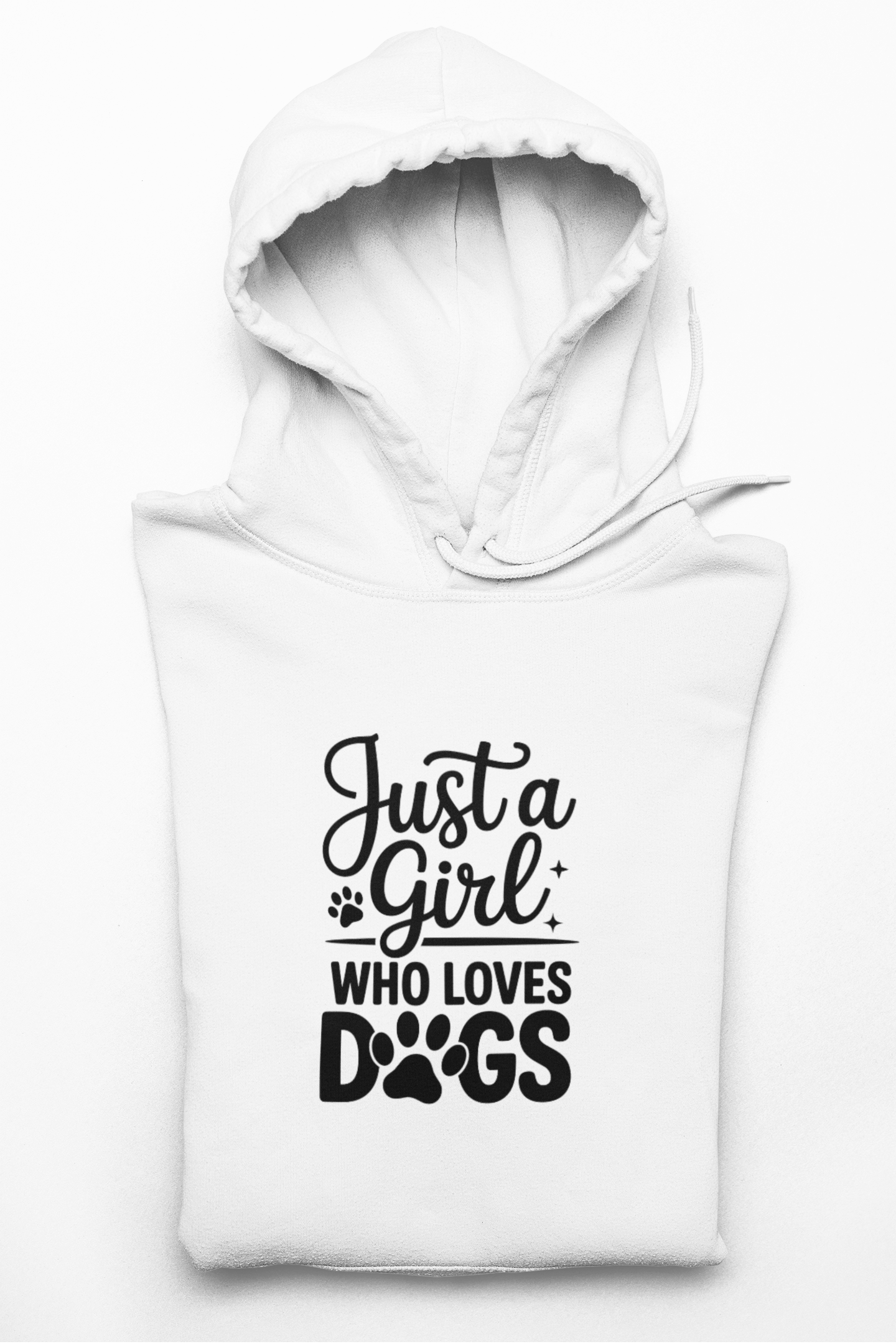 Just a Girl Who Loves Dogs Hoodie – Cozy Sweatshirt for Dog Moms &amp; Pet Lovers
