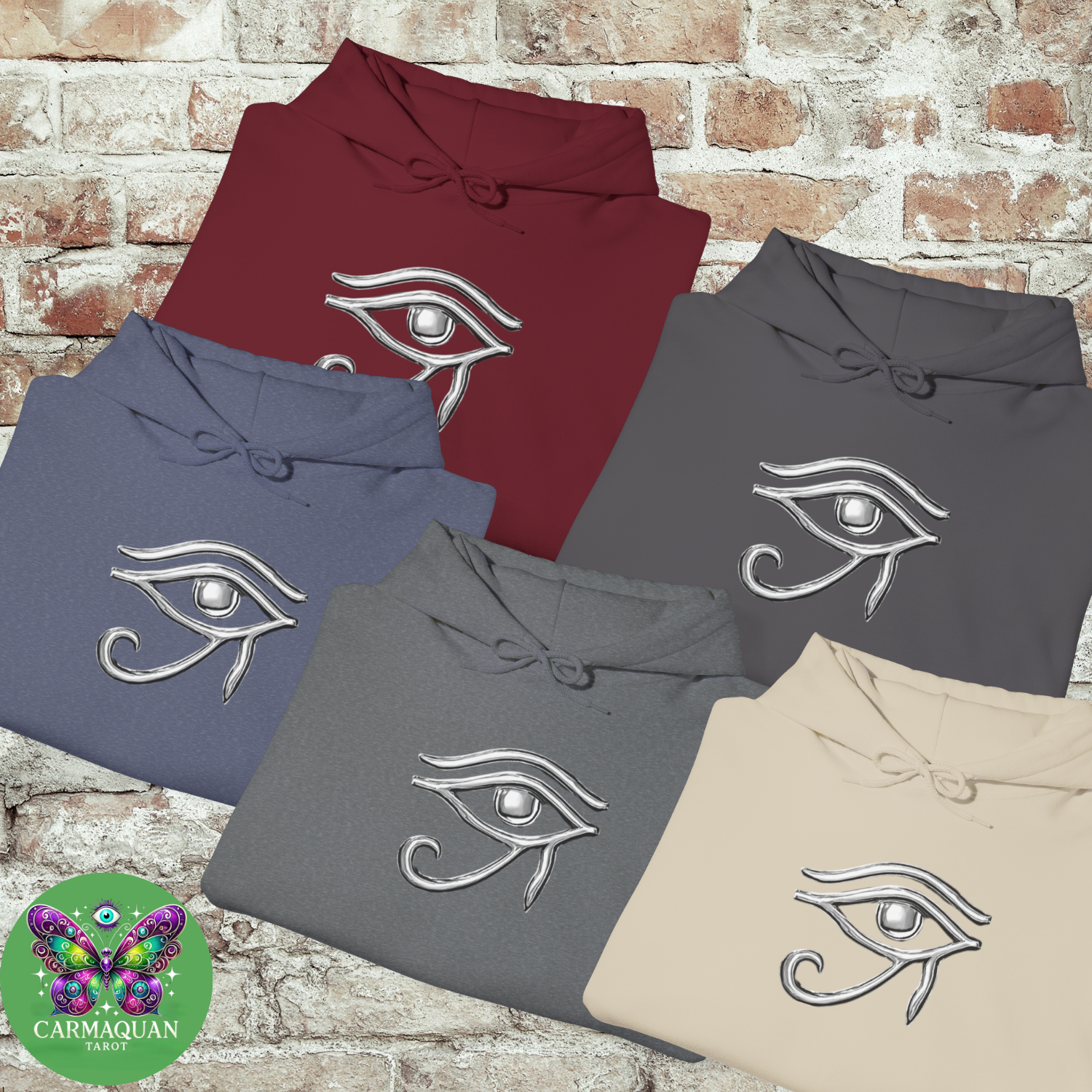 Mystical Symbol Hoodie, Unisex Spiritual Sweatshirt, Pagan Design Hooded Pullover, Perfect Gift for Occult Lovers, Cozy Casual Wear product thumbnail image