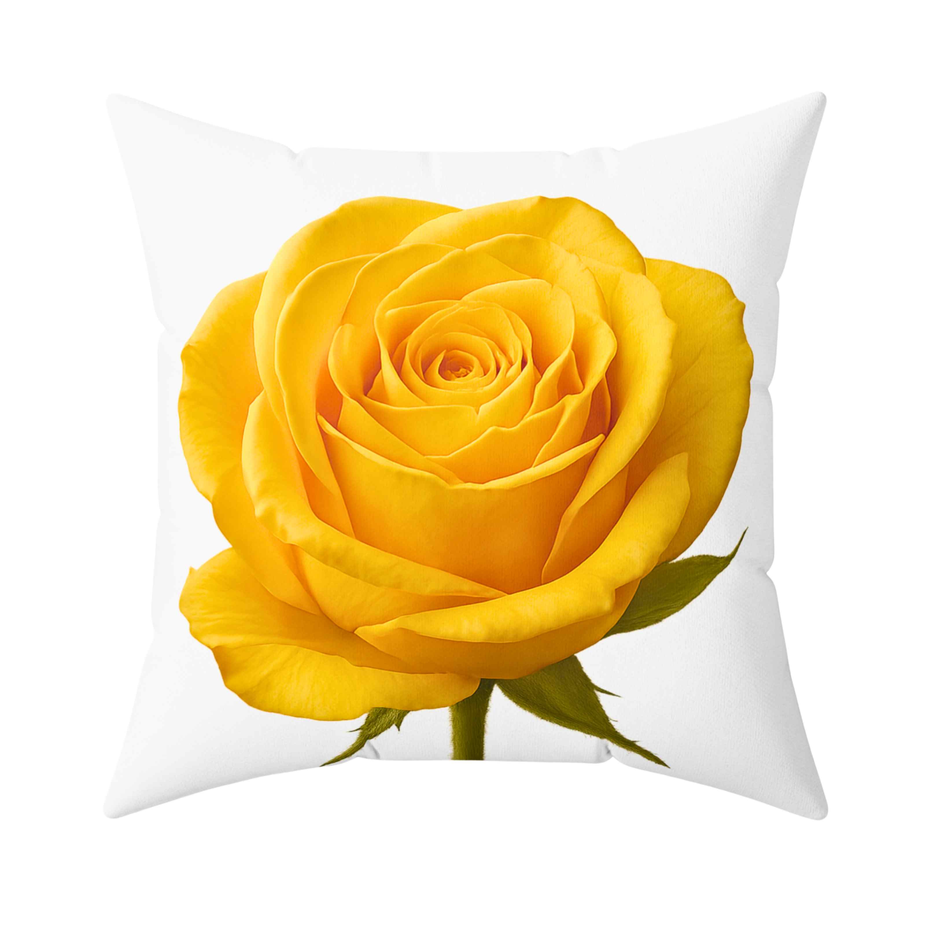 Elegant Yellow Rose Pillow, Seraphina a Floral Home Decor, Modern Cushion, Gift forFlower Lovers, Cozy Living Room Accent,Birthday Present,Gift for Her, Mom  and Coworkers product thumbnail image