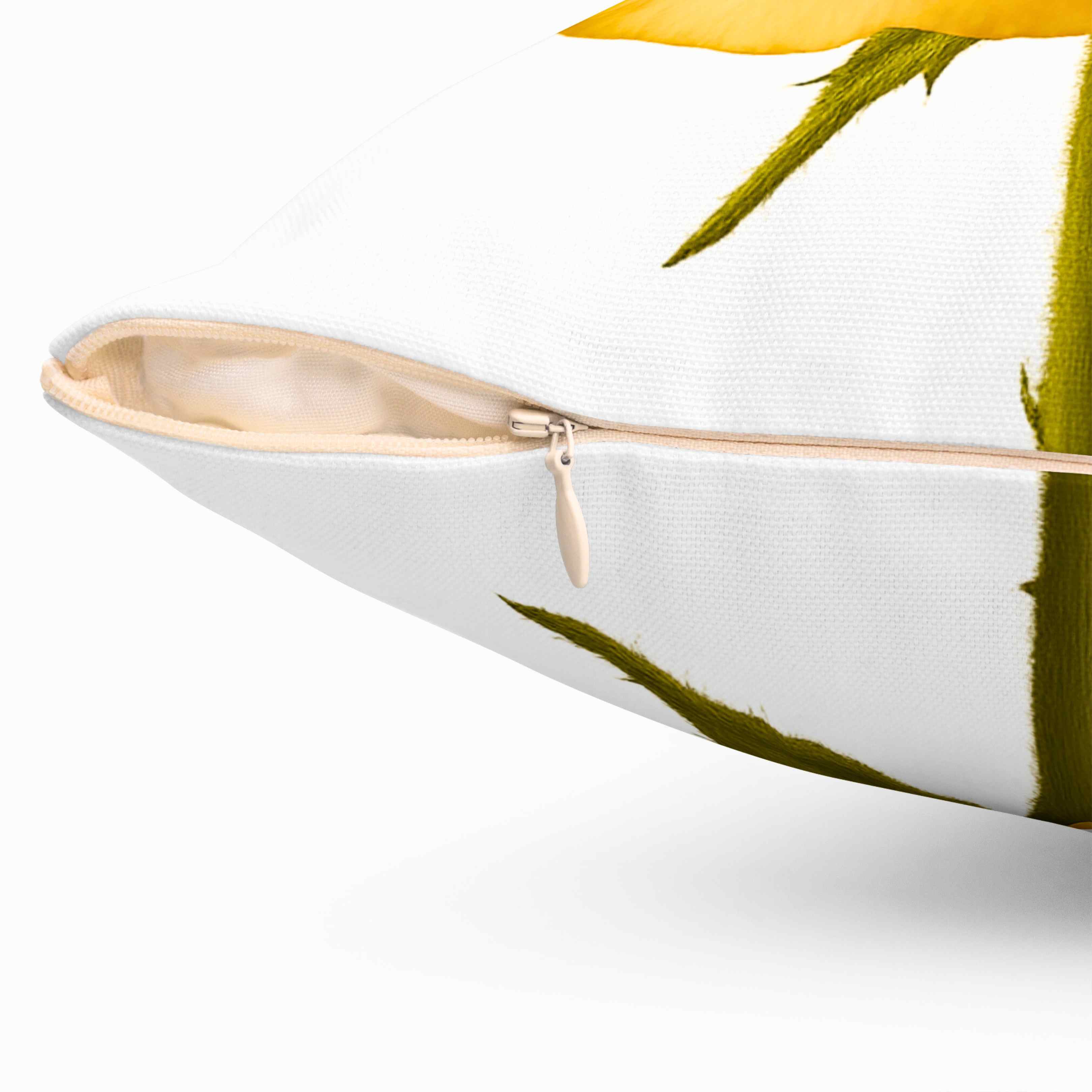 Elegant Yellow Rose Pillow, Seraphina a Floral Home Decor, Modern Cushion, Gift forFlower Lovers, Cozy Living Room Accent,Birthday Present,Gift for Her, Mom  and Coworkers product thumbnail image