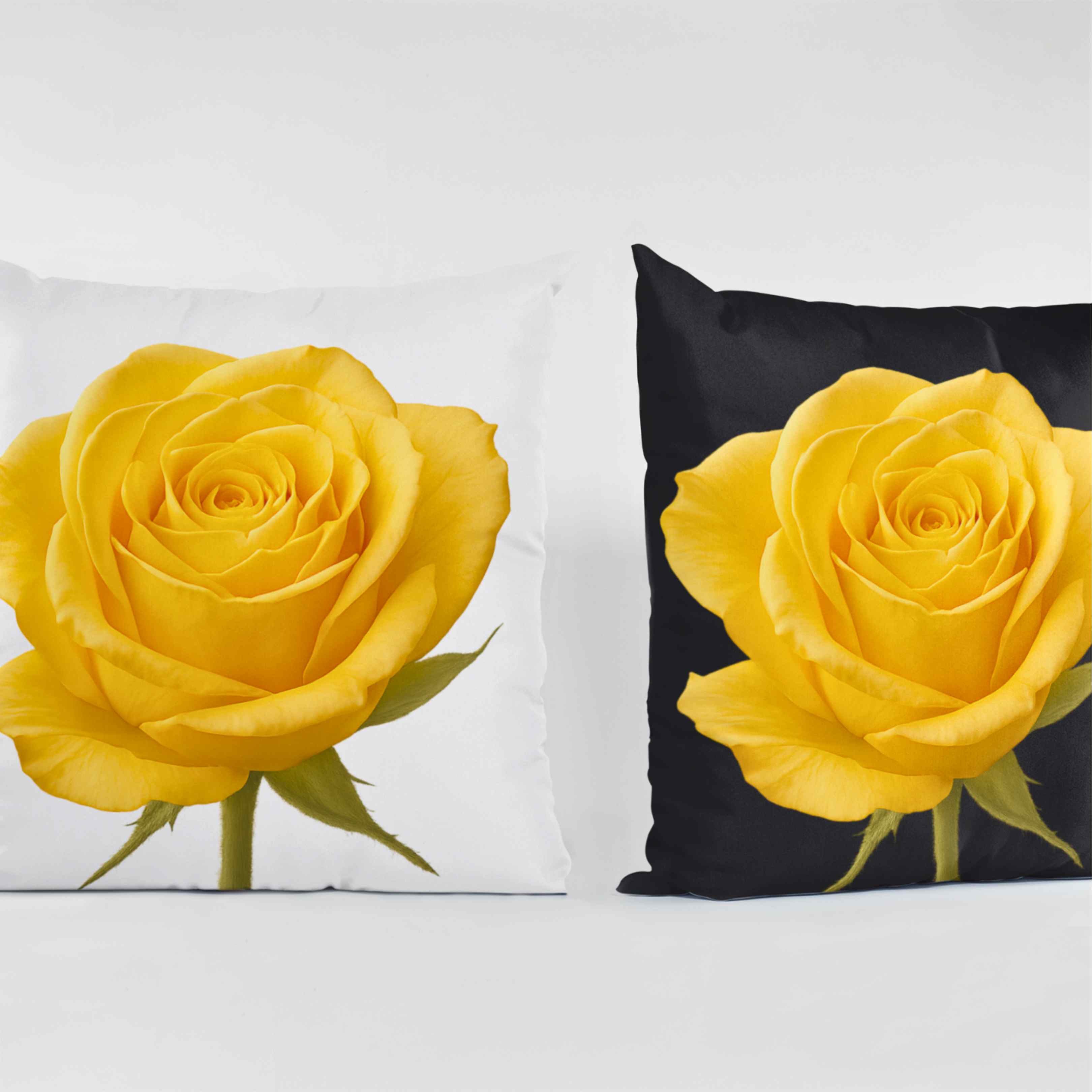 Yellow Rose Toss Pillow, Ms. Seraphina a Floral Home Decor, Cozy Accent Cushion, Gift for Flower Lovers, Home Decor, Gift for Her, and Mom. product thumbnail image