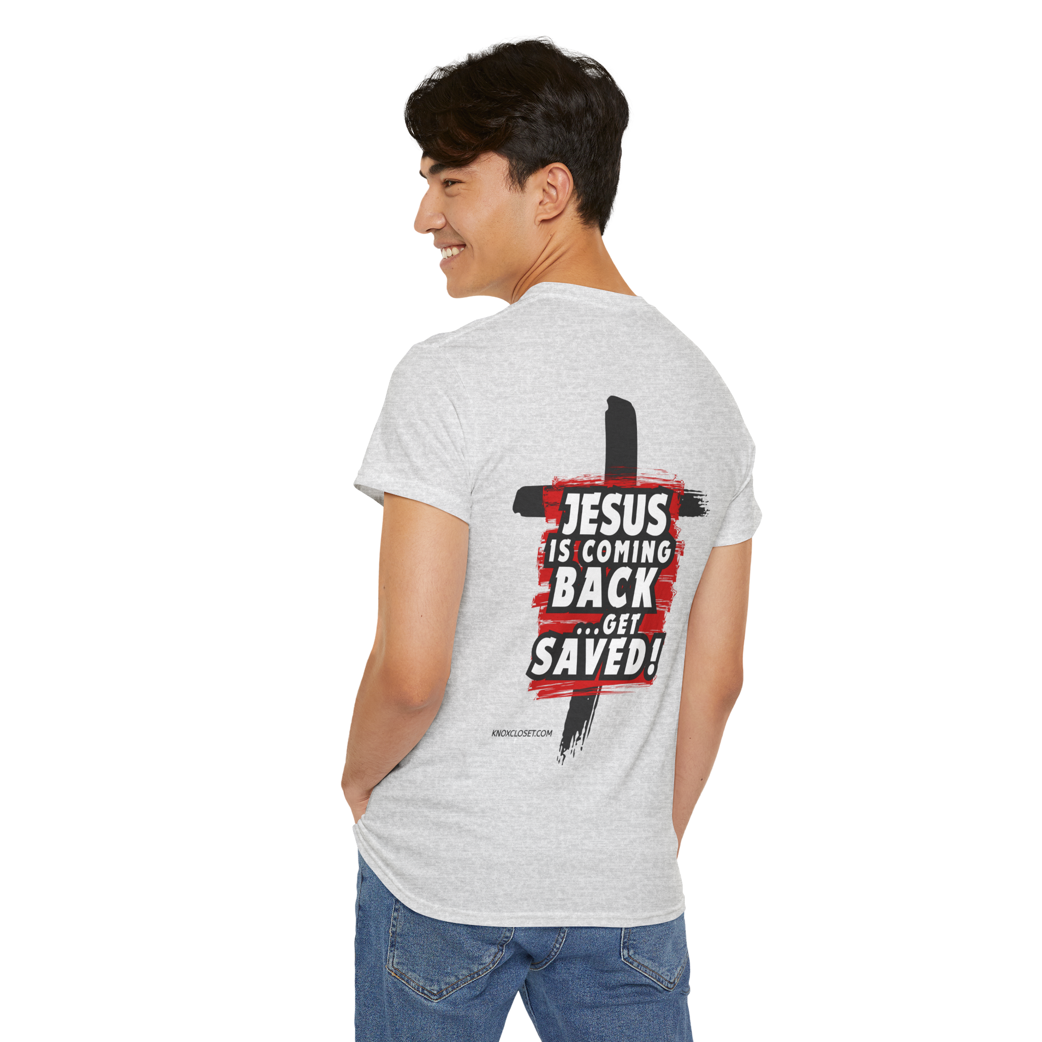 Jesus Is Coming Back (Front Of Shirt Is Blank)Unisex Heavy Cotton Tee product thumbnail image