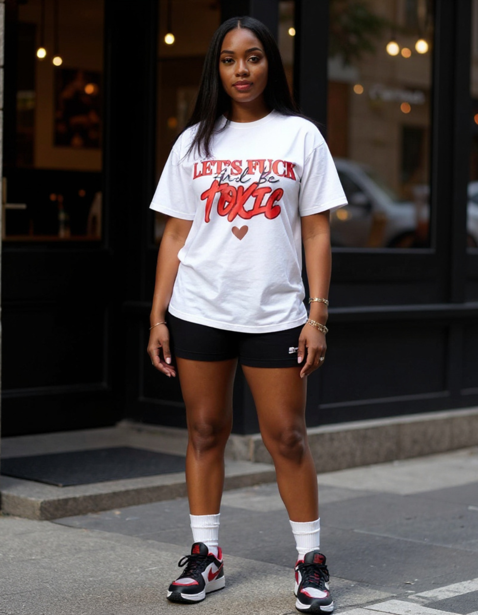 Let's F*** and Be Toxic Tee product thumbnail image Let's F*** and Be Toxic Tee product thumbnail image