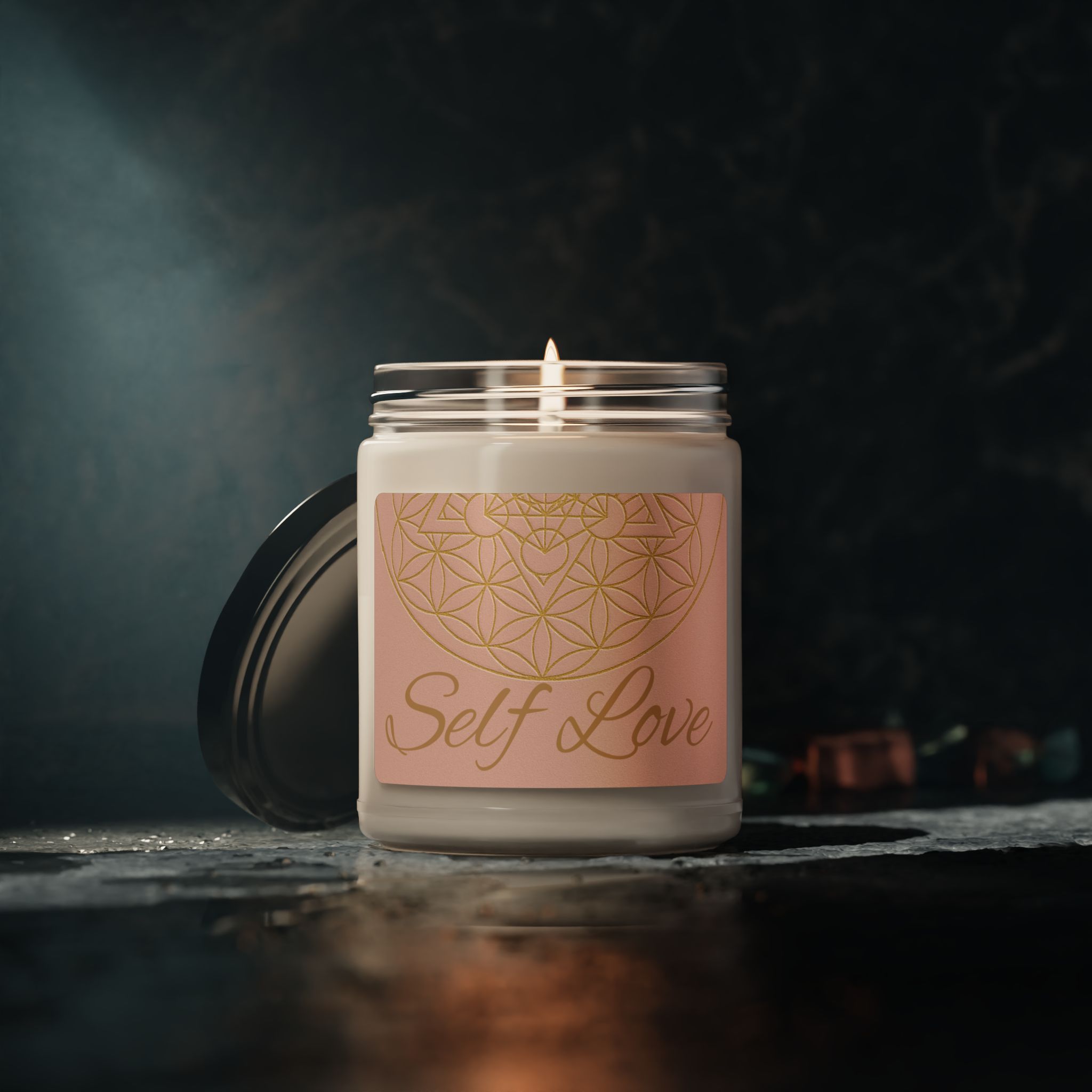 Self Love Scented Soy Candle - Relaxation Gift, Home Decor, Mindfulness, Spa Day, Self-Care, Wellness