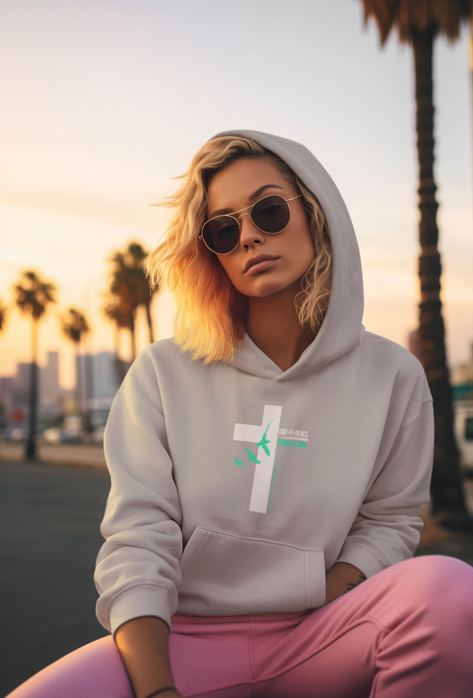 Unisex God-fi-dence Softstyle Fleece Hoodie product thumbnail image