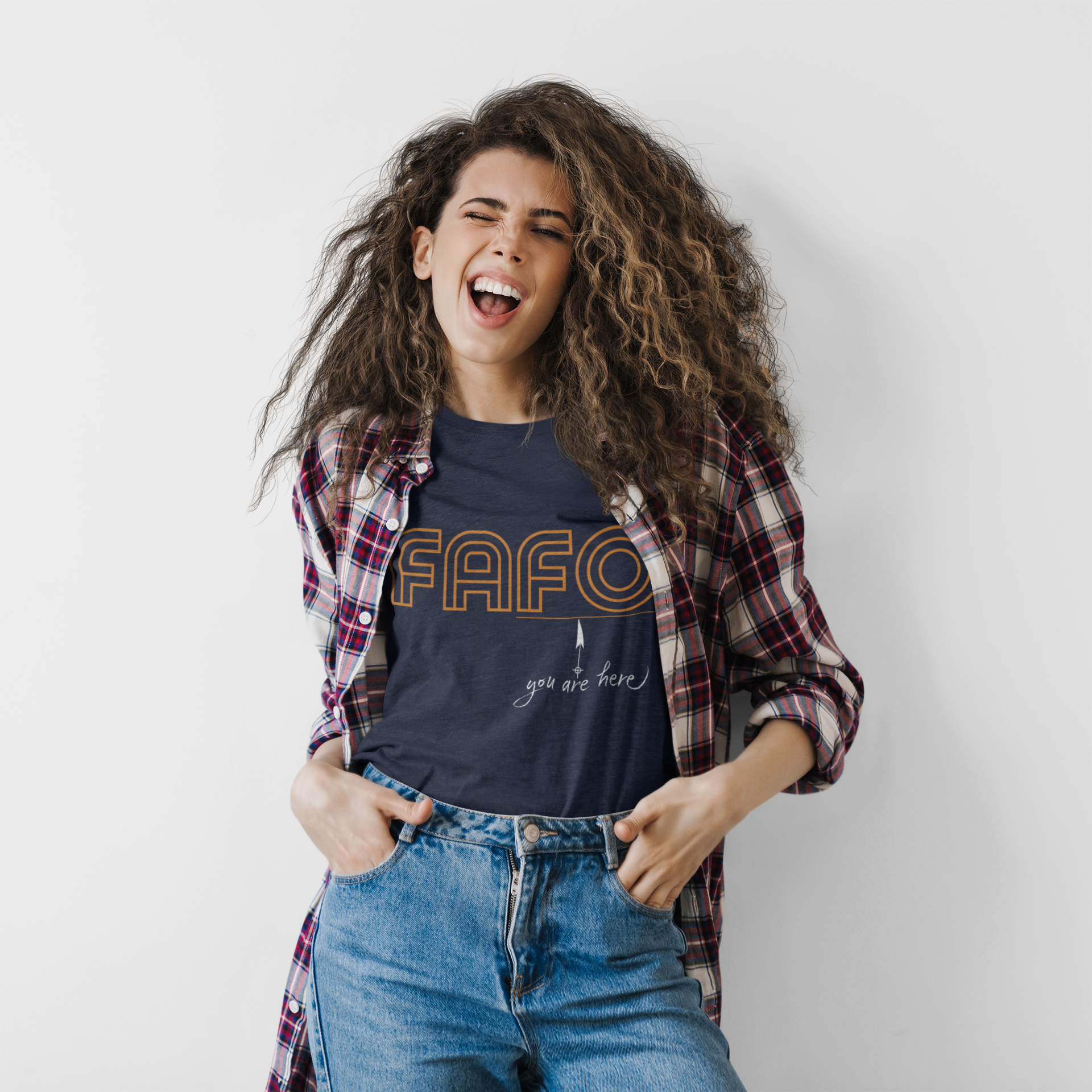 FAFO Graphic Tee - Unisex Jersey Short Sleeve T-Shirt, Soft, Lightweight 100% Airlume Combed Cotton, You Are Here product thumbnail image