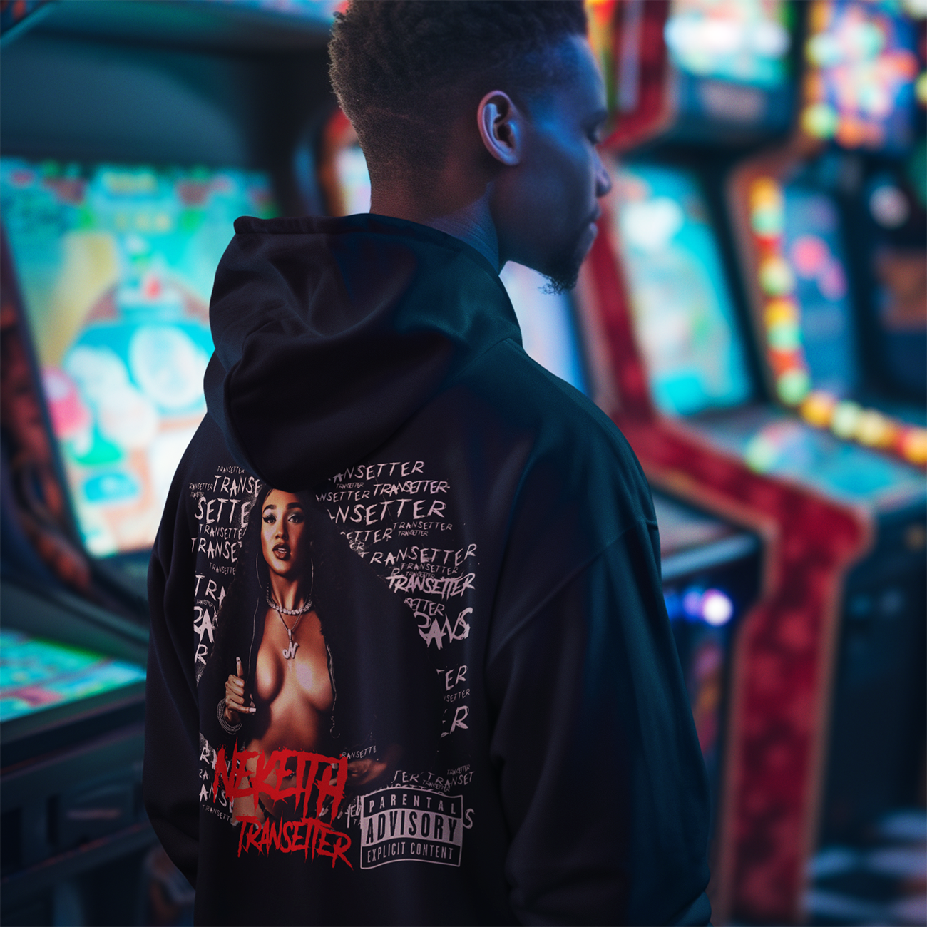 NeKeith TRANSETTER Hooded Sweatshirt product thumbnail image