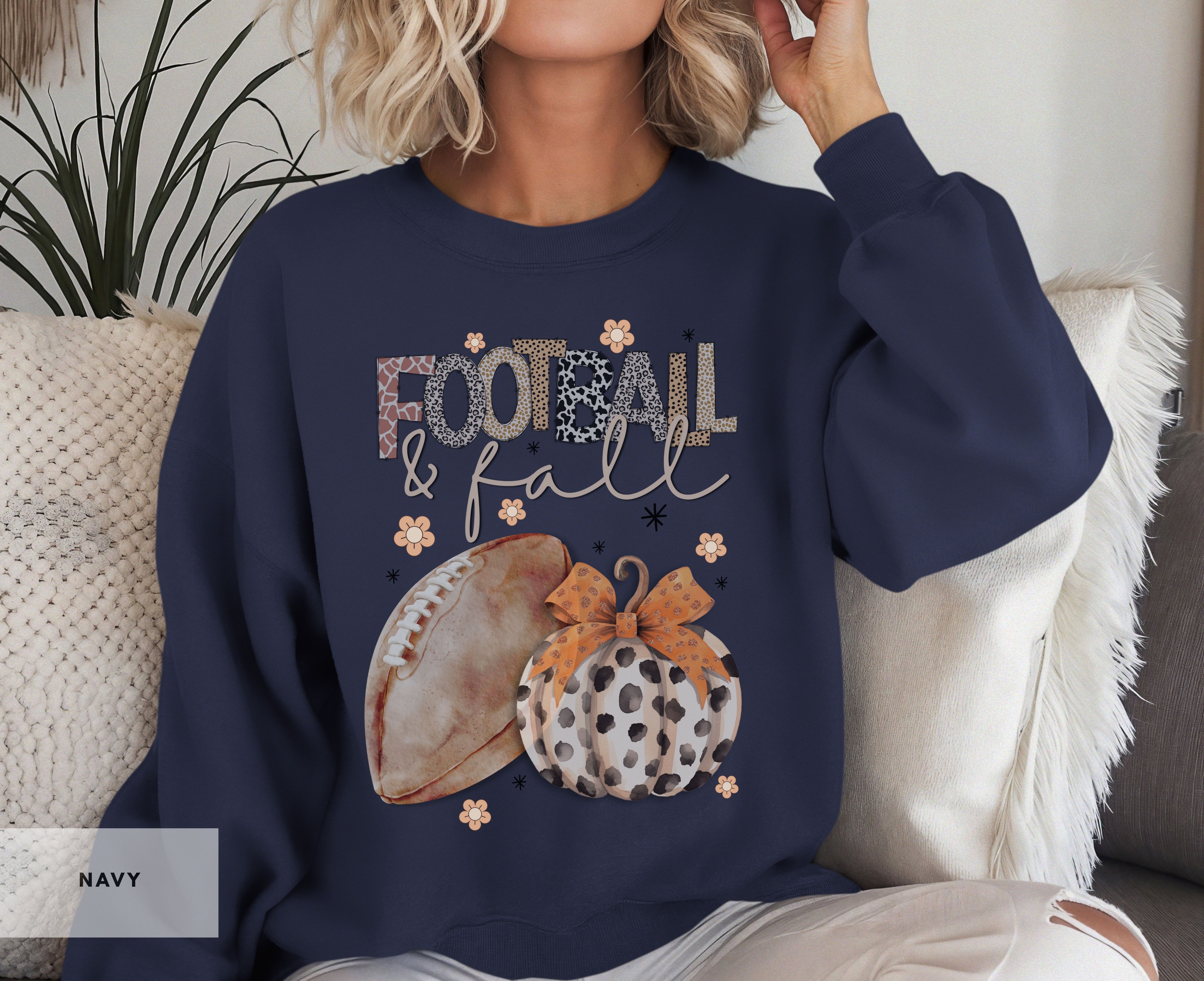 Cozy Fall Sweatshirt for Football Lovers, Muted Fall Apparel, Boho Autumn Crewneck, Gift for Her, Casual Outdoor Wear product thumbnail image Cozy Fall Sweatshirt for Football Lovers, Muted Fall Apparel, Boho Autumn Crewneck, Gift for Her, Casual Outdoor Wear product thumbnail image