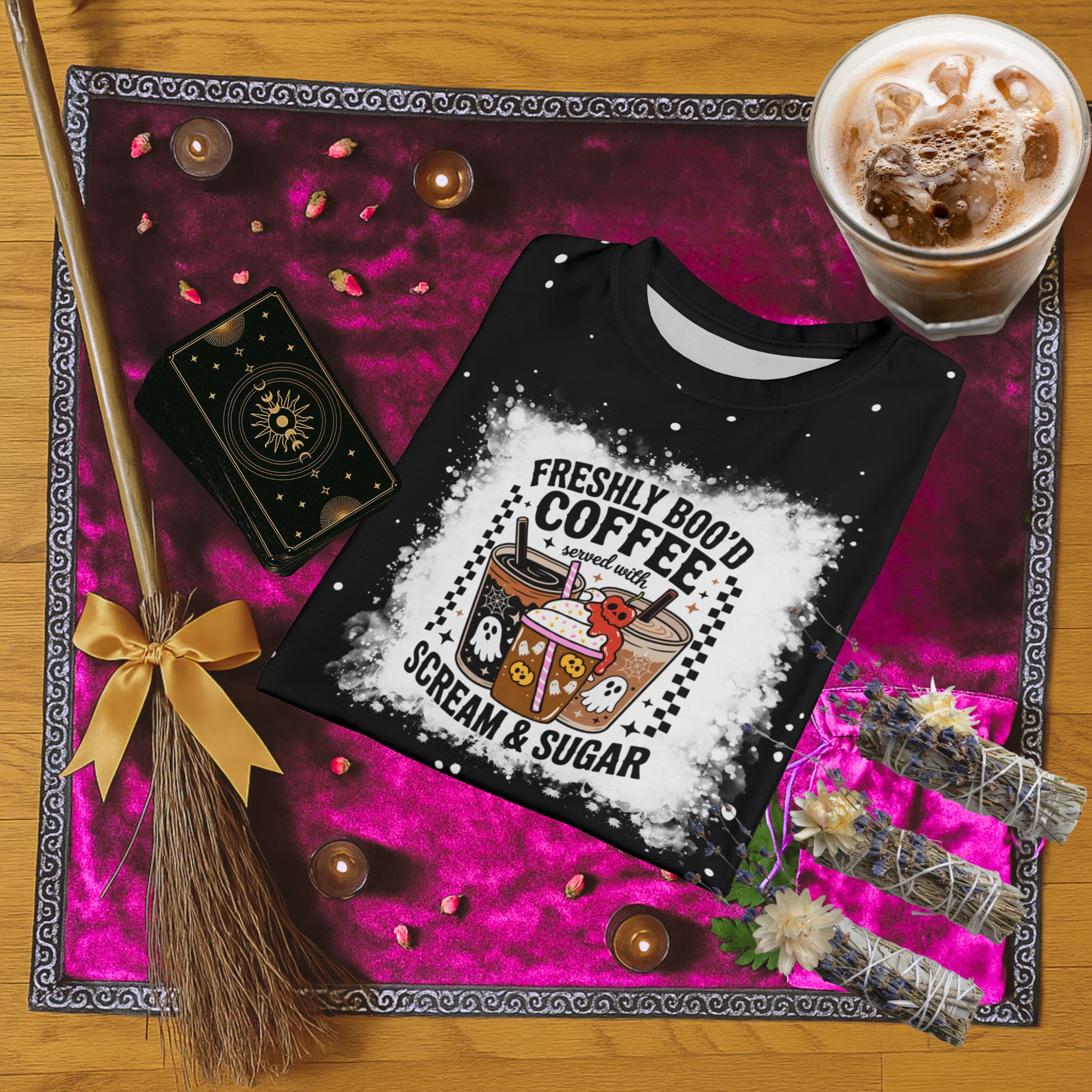 Freshly Bood Coffee Halloween T-Shirt product thumbnail image
