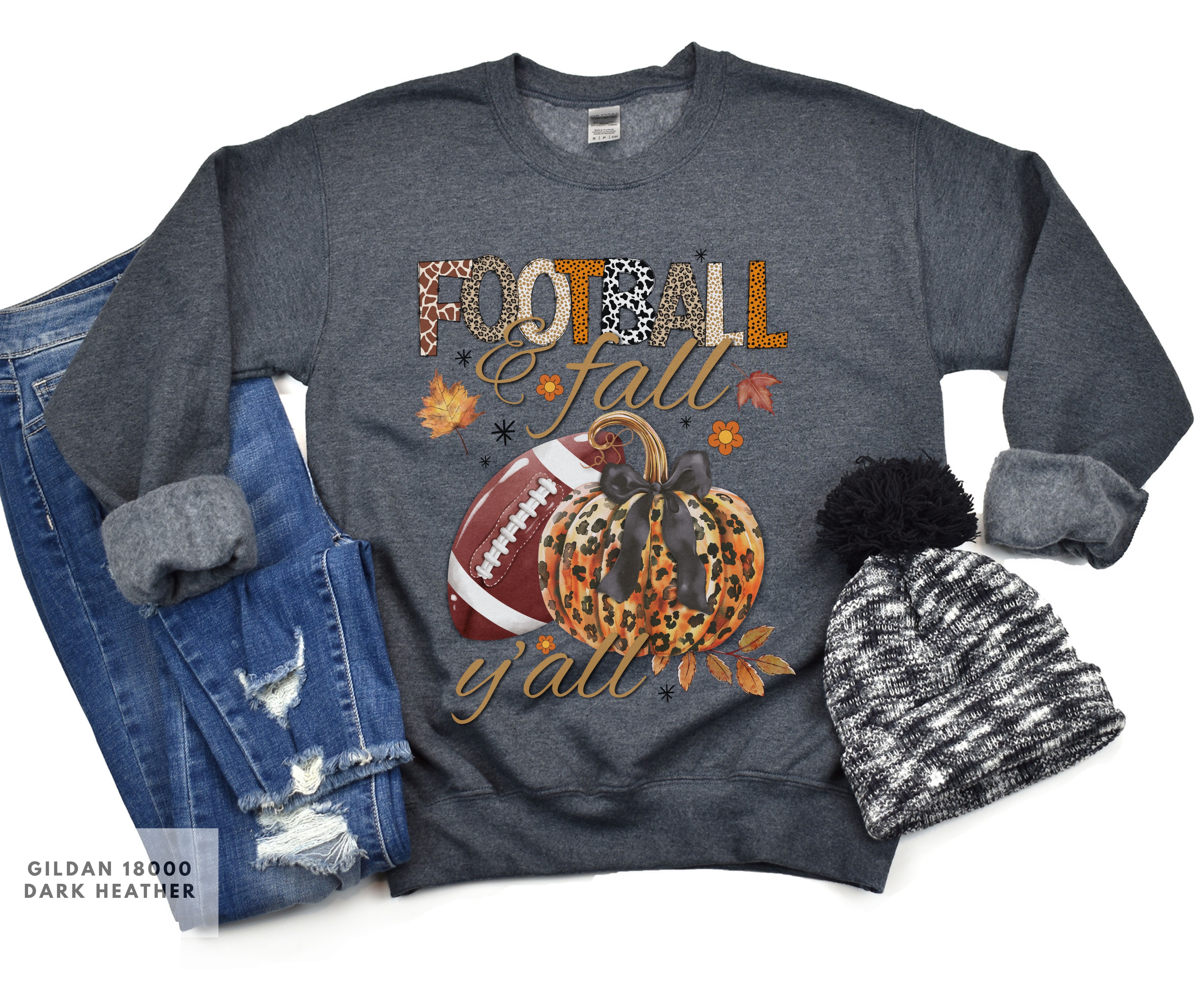 Cozy Fall Sweatshirt for Football Lovers, Fall Apparel, Unisex Crewneck, Gift for Her, Casual Autumn Outdoor Wear product thumbnail image Cozy Fall Sweatshirt for Football Lovers, Fall Apparel, Unisex Crewneck, Gift for Her, Casual Autumn Outdoor Wear product thumbnail image