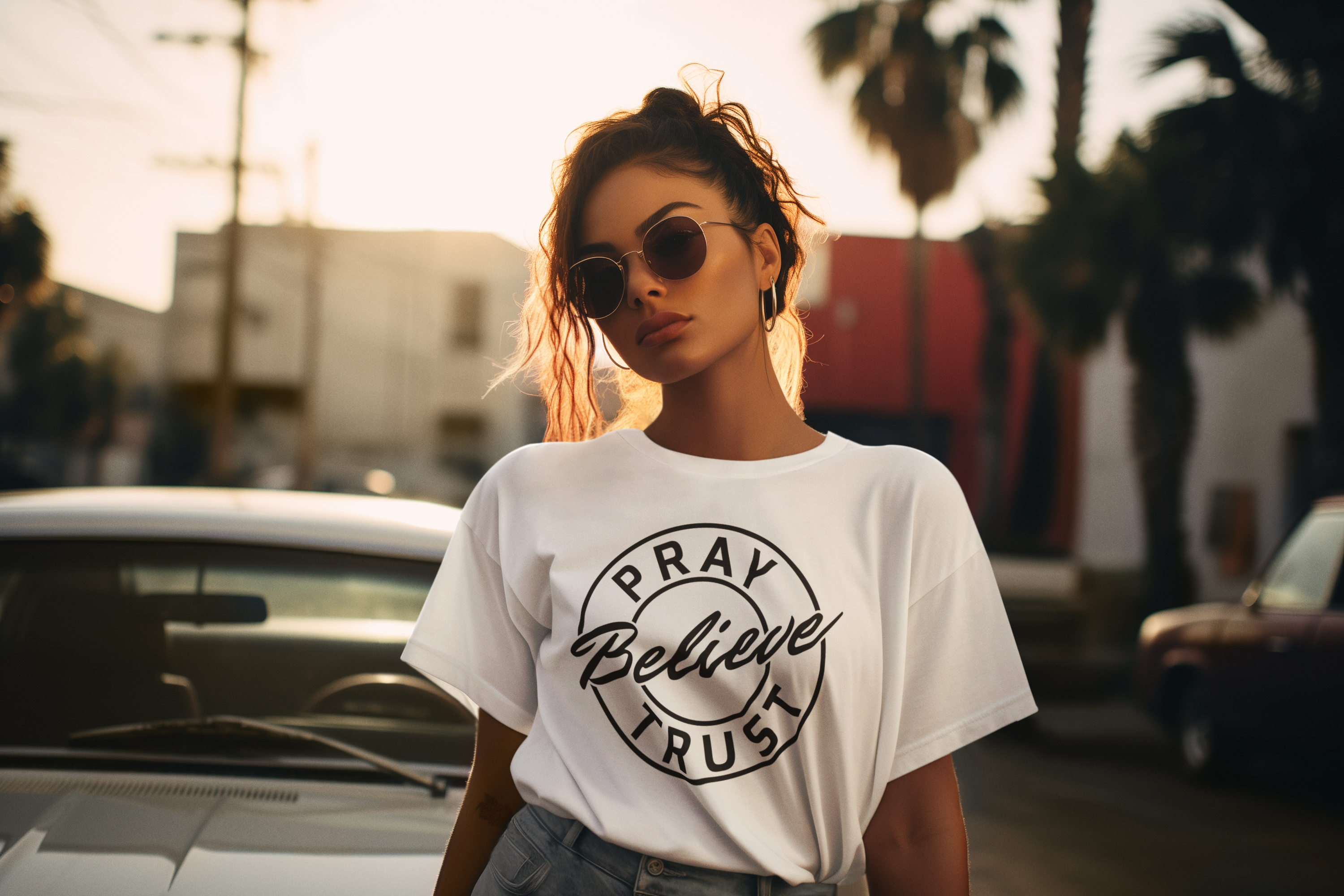 Prayer. Believe. Trust. Unisex Tee