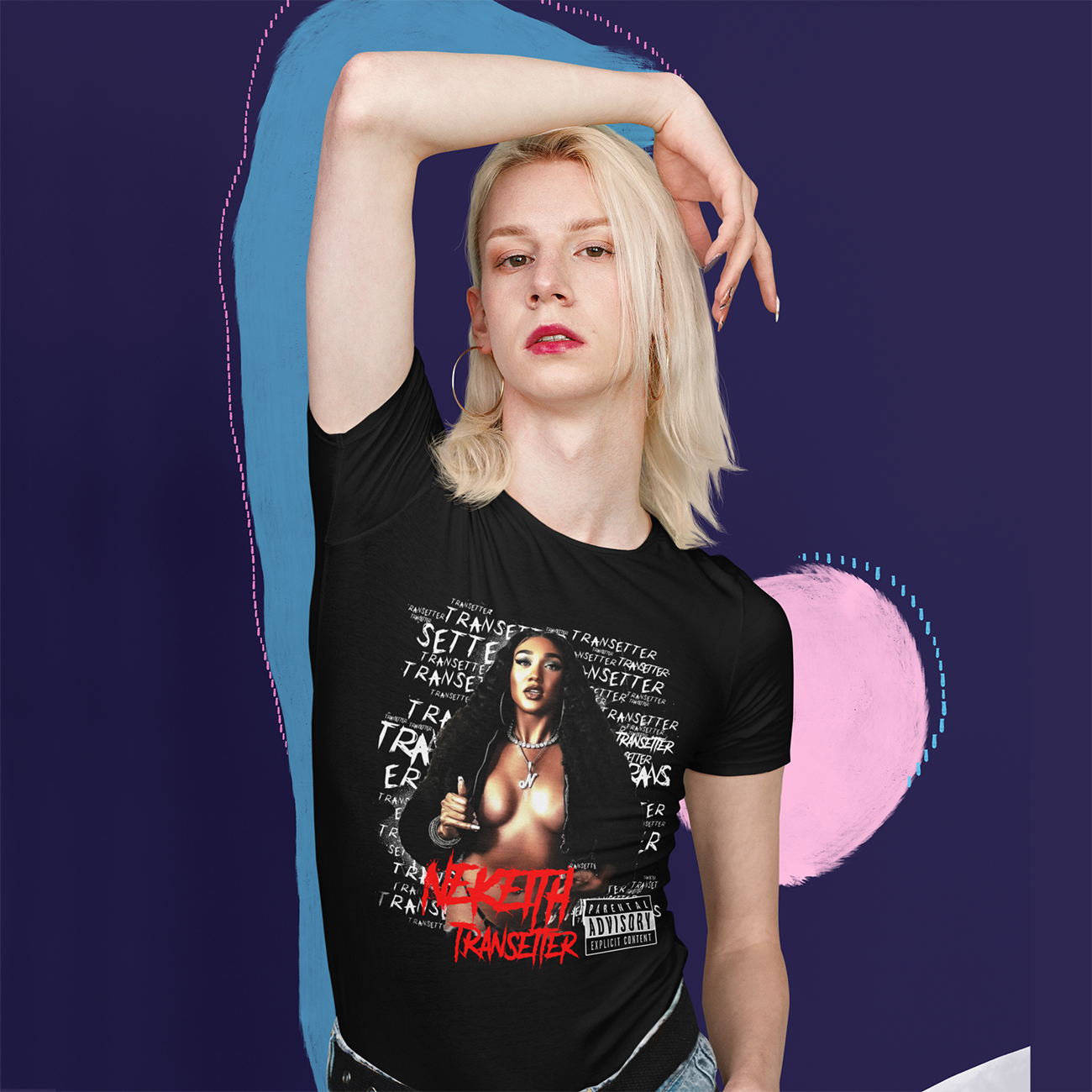 NeKeith TRANSETTER Unisex Heavy Cotton Tee product thumbnail image