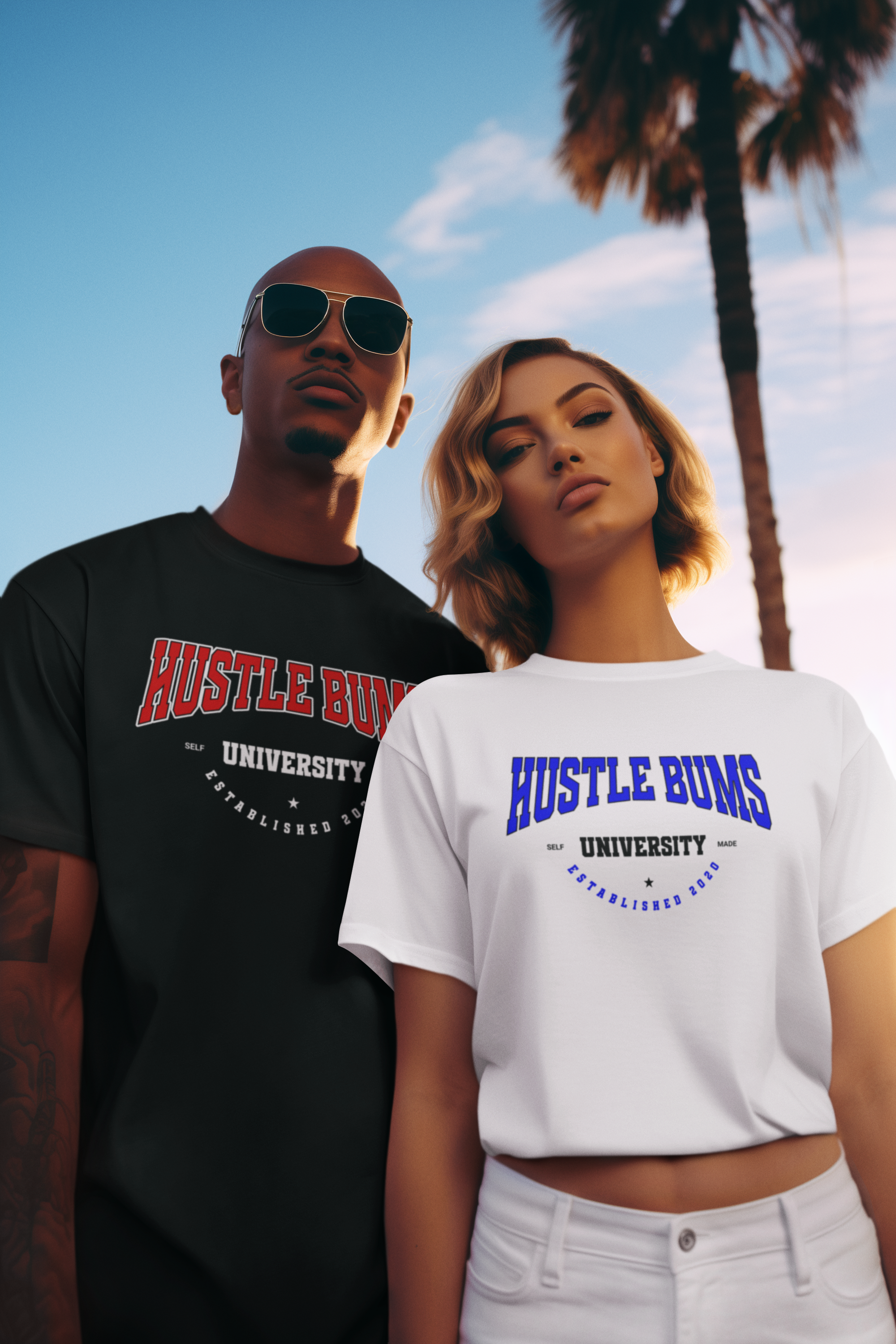 Hustle Bums University Tee