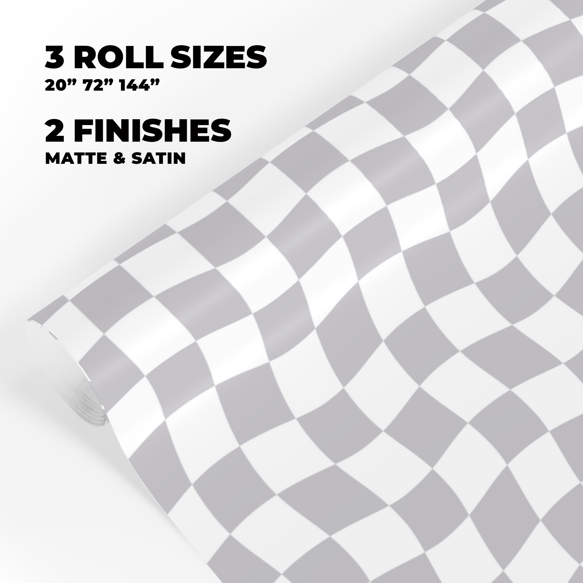 Psychedelic Check Gift Wrap in Your Custom Color product thumbnail image