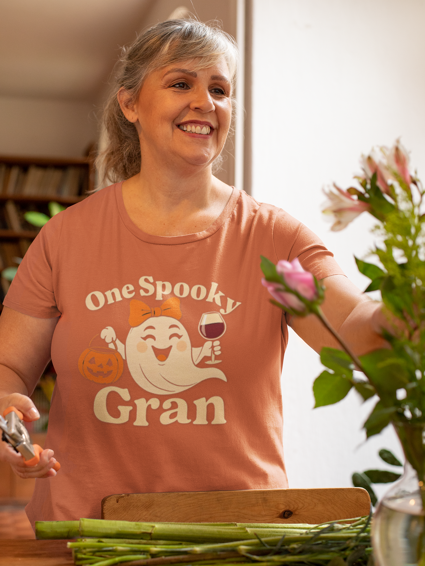Copy of Spooky Grandma Tee - One Spooky Gran Halloween T-Shirt, Halloween Outfit, Ghost Tee, Family Gathering Shirt, Gift for Grandma product thumbnail image