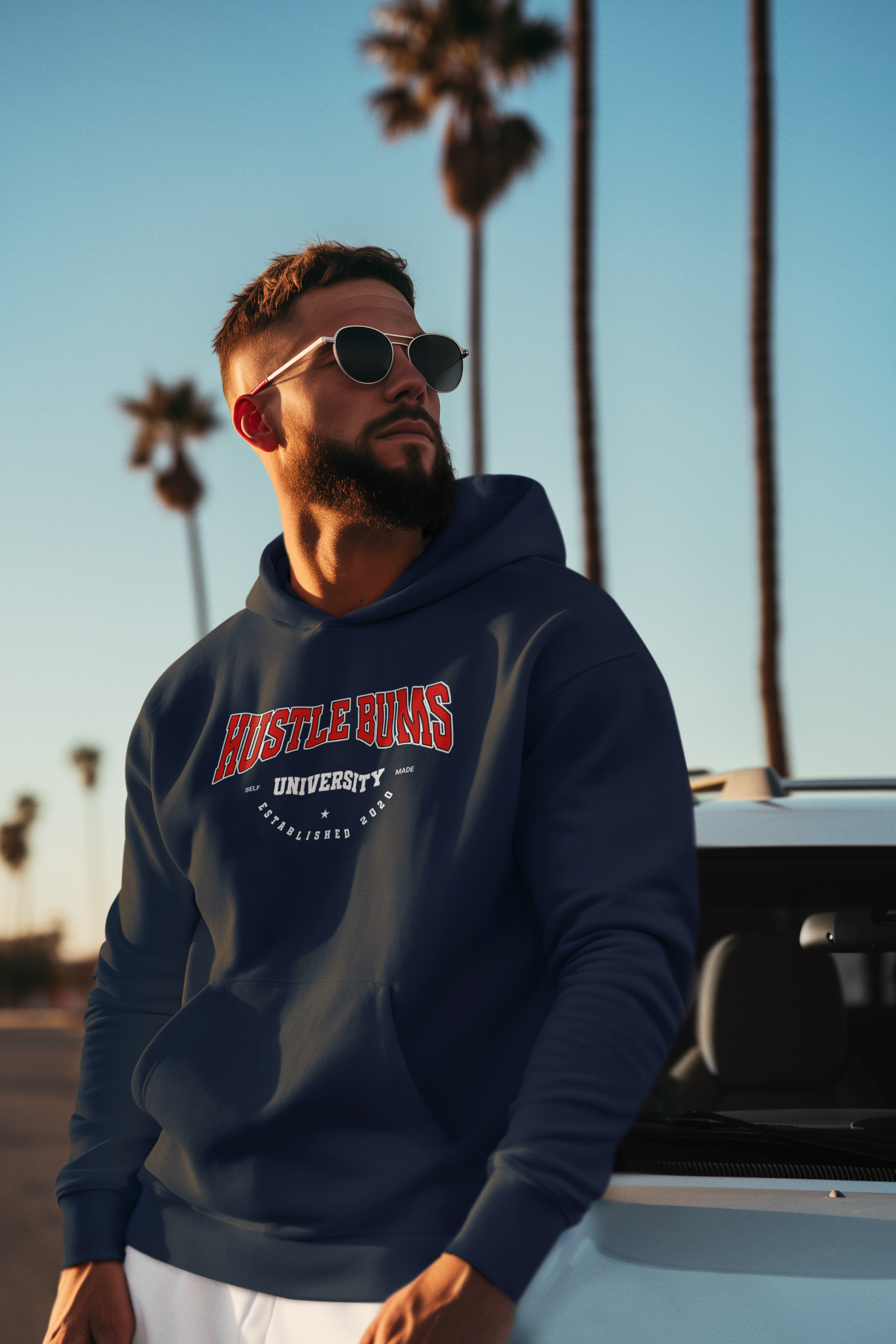 Hustle Bums University Unisex Hoodie