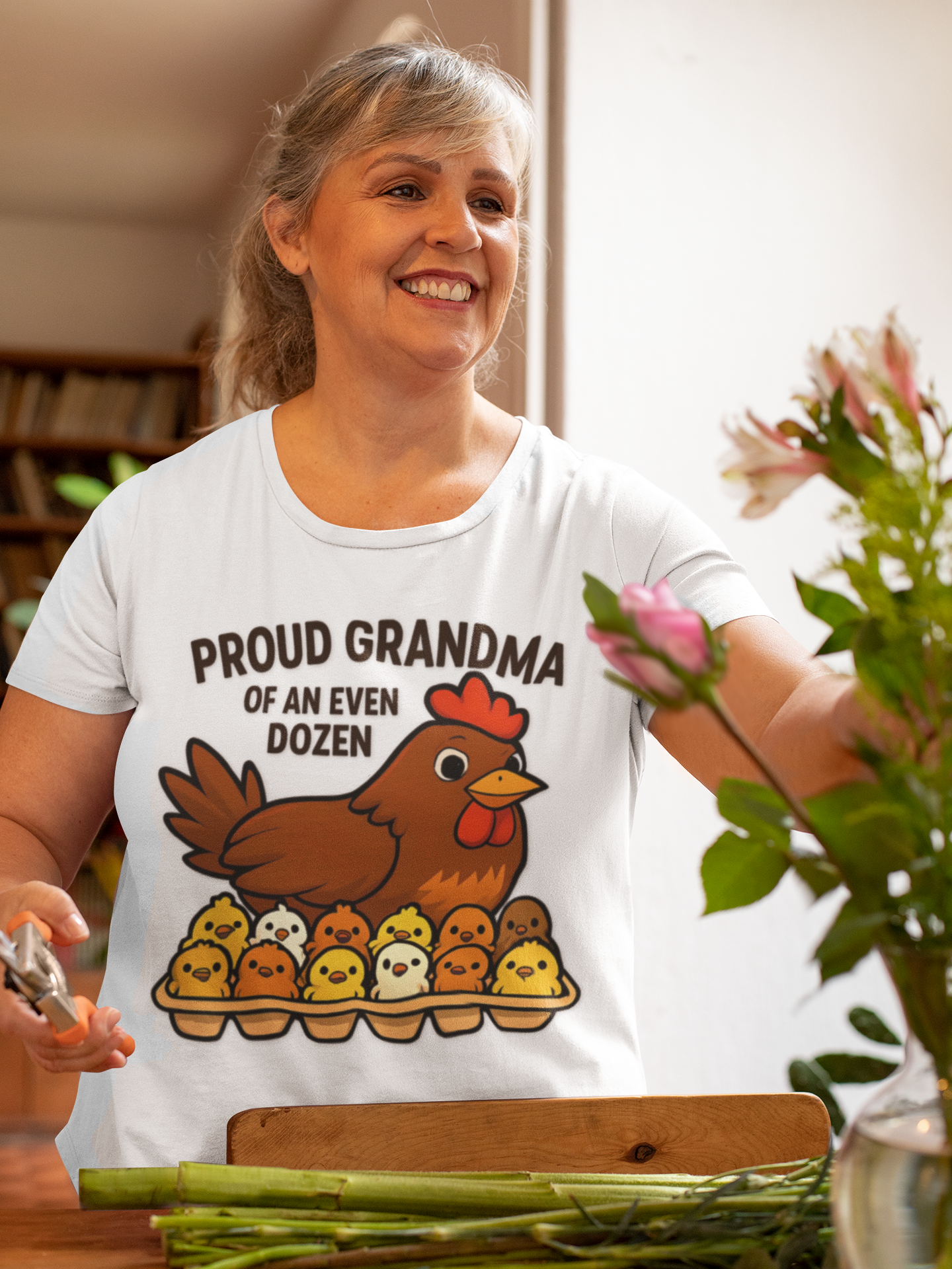 Proud Grandma of an Even Dozen Chicken T-Shirt, Unisex Garment-Dyed Tee, Perfect Gift for Grandparents, Mother's Day, Chicken Lovers, Casual Wear, Gift for 12 Grandchildren product thumbnail image Proud Grandma of an Even Dozen Chicken T-Shirt, Unisex Garment-Dyed Tee, Perfect Gift for Grandparents, Mother's Day, Chicken Lovers, Casual Wear, Gift for 12 Grandchildren product thumbnail image