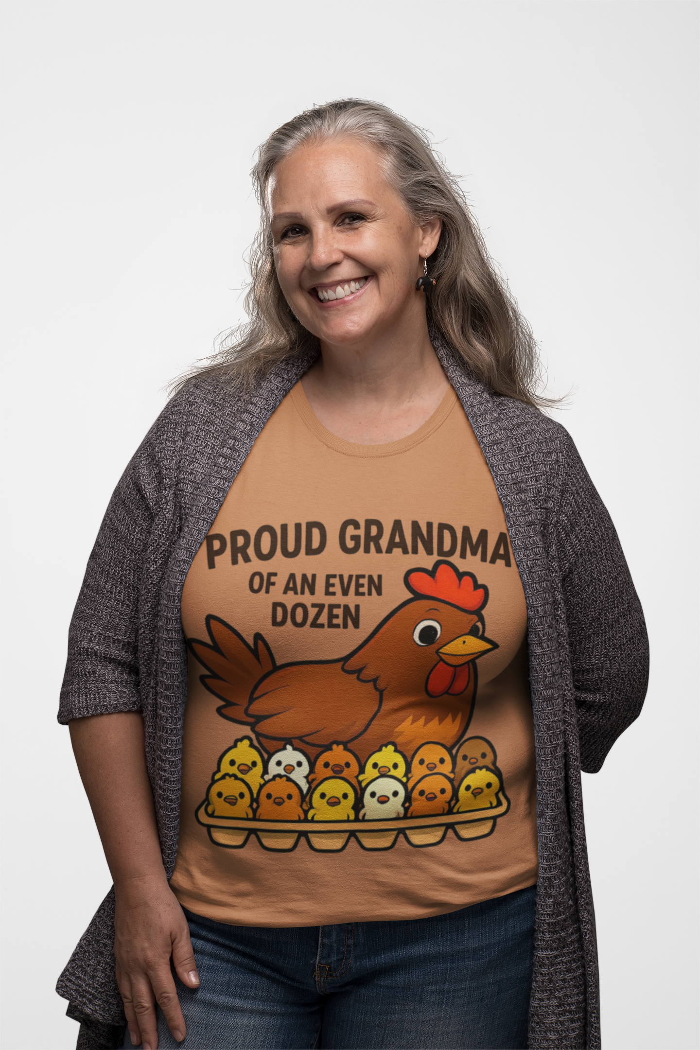 Proud Grandma of an Even Dozen Chicken T-Shirt, Unisex Garment-Dyed Tee, Perfect Gift for Grandparents, Mother's Day, Chicken Lovers, Casual Wear, Gift for 12 Grandchildren product thumbnail image Proud Grandma of an Even Dozen Chicken T-Shirt, Unisex Garment-Dyed Tee, Perfect Gift for Grandparents, Mother's Day, Chicken Lovers, Casual Wear, Gift for 12 Grandchildren product thumbnail image