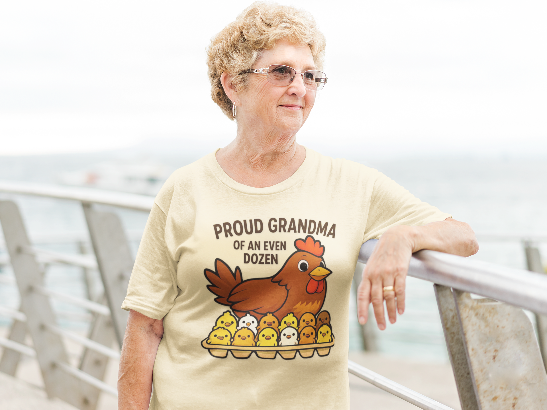 Proud Grandma of an Even Dozen Chicken T-Shirt, Unisex Garment-Dyed Tee, Perfect Gift for Grandparents, Mother's Day, Chicken Lovers, Casual Wear, Gift for 12 Grandchildren product thumbnail image Proud Grandma of an Even Dozen Chicken T-Shirt, Unisex Garment-Dyed Tee, Perfect Gift for Grandparents, Mother's Day, Chicken Lovers, Casual Wear, Gift for 12 Grandchildren product thumbnail image