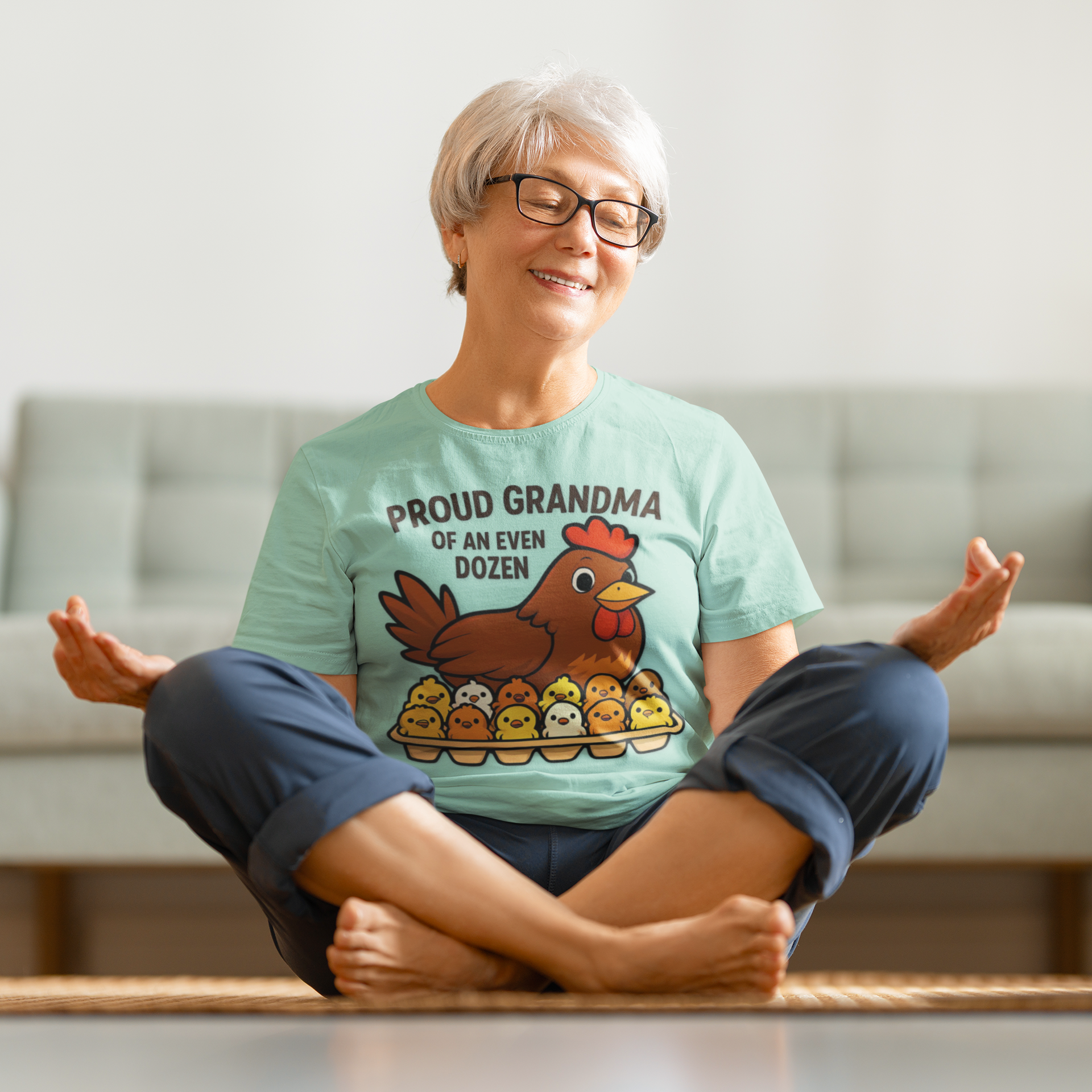 Proud Grandma of an Even Dozen Chicken T-Shirt, Unisex Garment-Dyed Tee, Perfect Gift for Grandparents, Mother's Day, Chicken Lovers, Casual Wear, Gift for 12 Grandchildren product thumbnail image Proud Grandma of an Even Dozen Chicken T-Shirt, Unisex Garment-Dyed Tee, Perfect Gift for Grandparents, Mother's Day, Chicken Lovers, Casual Wear, Gift for 12 Grandchildren product thumbnail image