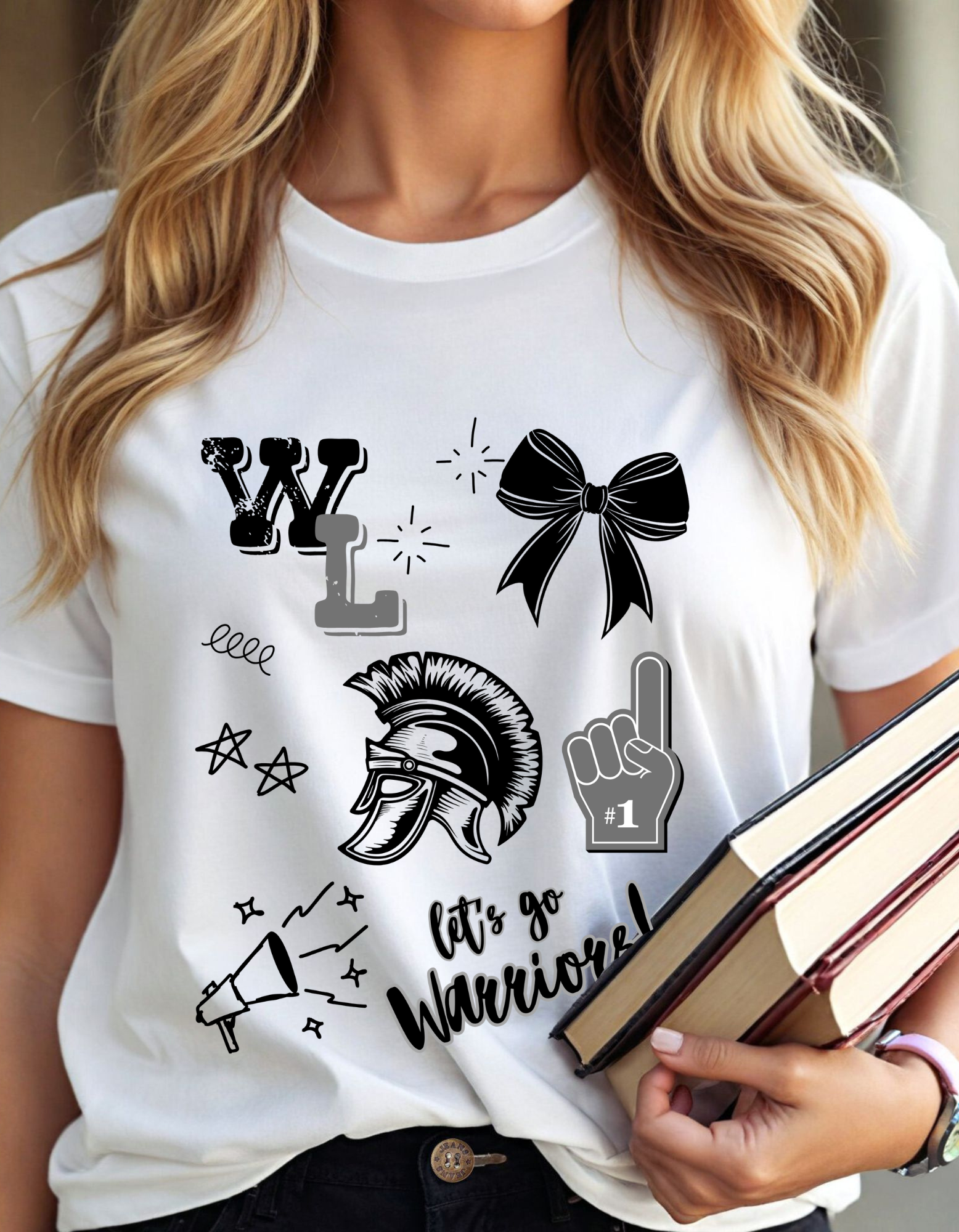 Warriors Spirit Tee - Cheerleading, Sports Fan, Team Spirit, Game Day Shirt, Unisex Jersey Tee, Event T-Shirt