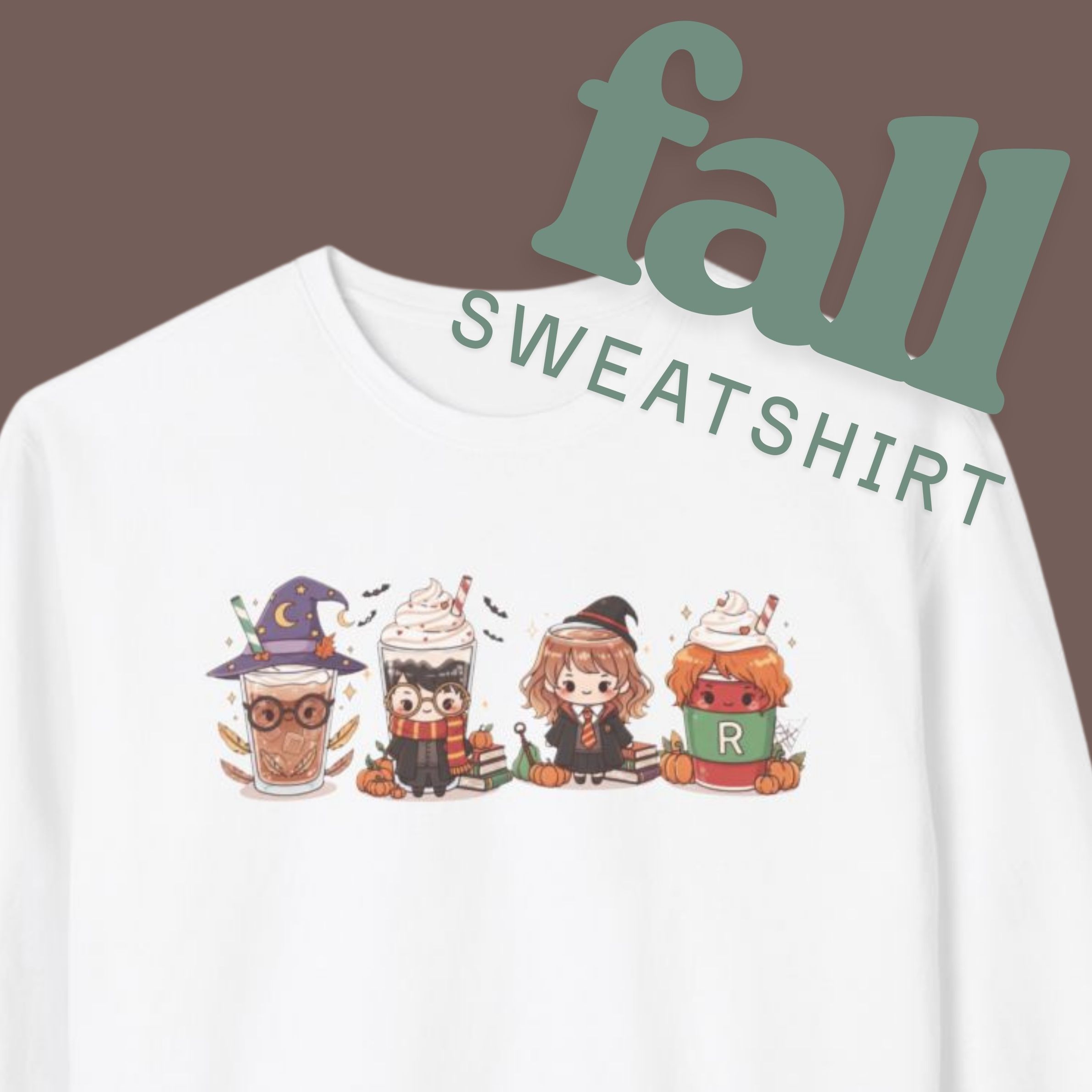 Cozy Wizard Coffee Sweatshirt, Fall Aesthetic Potter Crewneck, Hermione Harry & Ron, Pumpkin Spice Latte Shirt, Potterhead Gift, Hogwarts Alumni product thumbnail image Cozy Wizard Coffee Sweatshirt, Fall Aesthetic Potter Crewneck, Hermione Harry & Ron, Pumpkin Spice Latte Shirt, Potterhead Gift, Hogwarts Alumni product thumbnail image