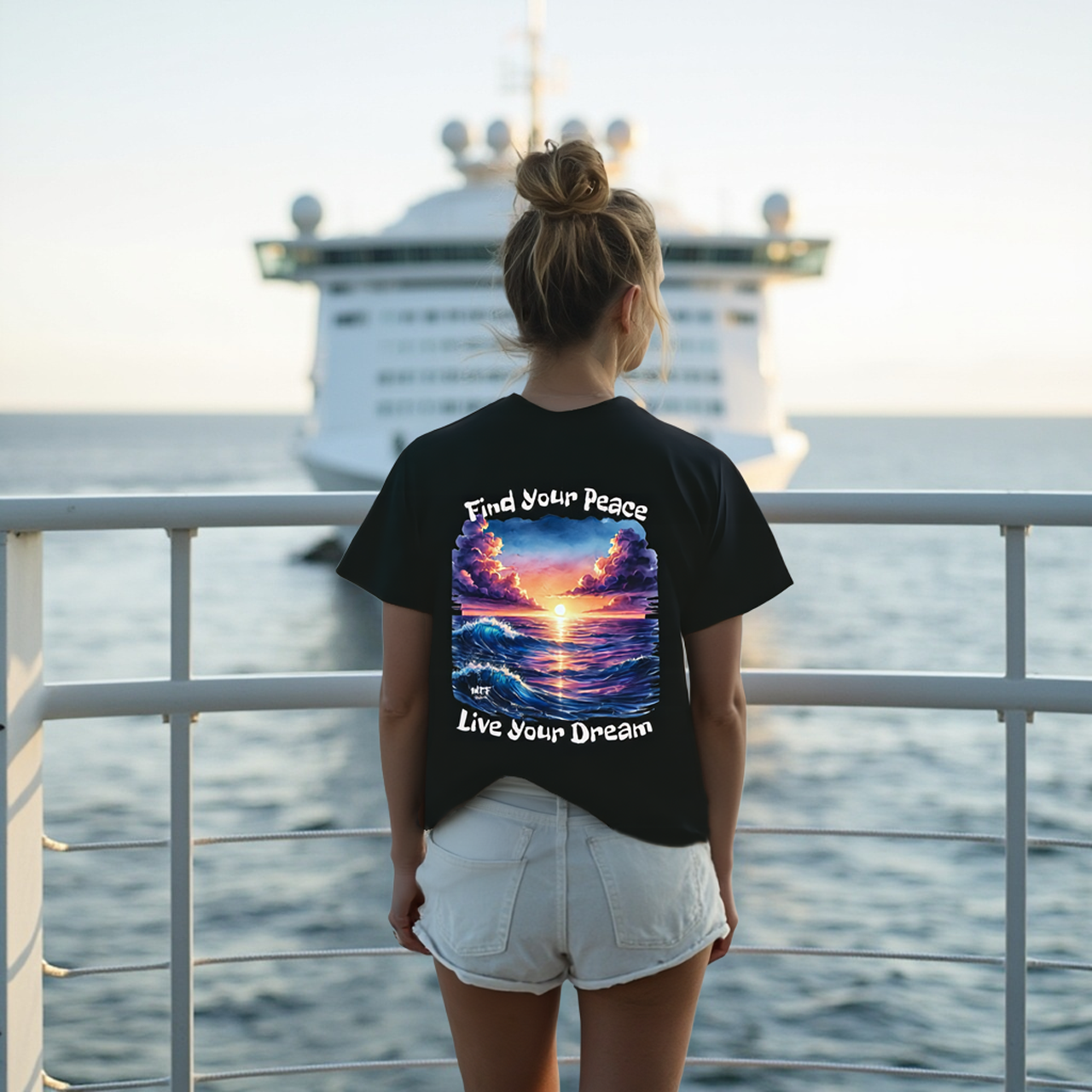 Inspirational Tee - Find Your Peace Live Your Dream product thumbnail image