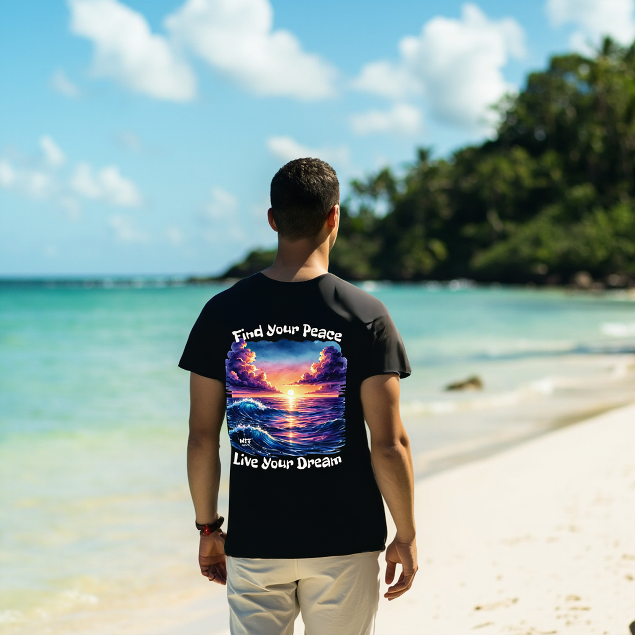 Inspirational Tee - Find Your Peace Live Your Dream product thumbnail image