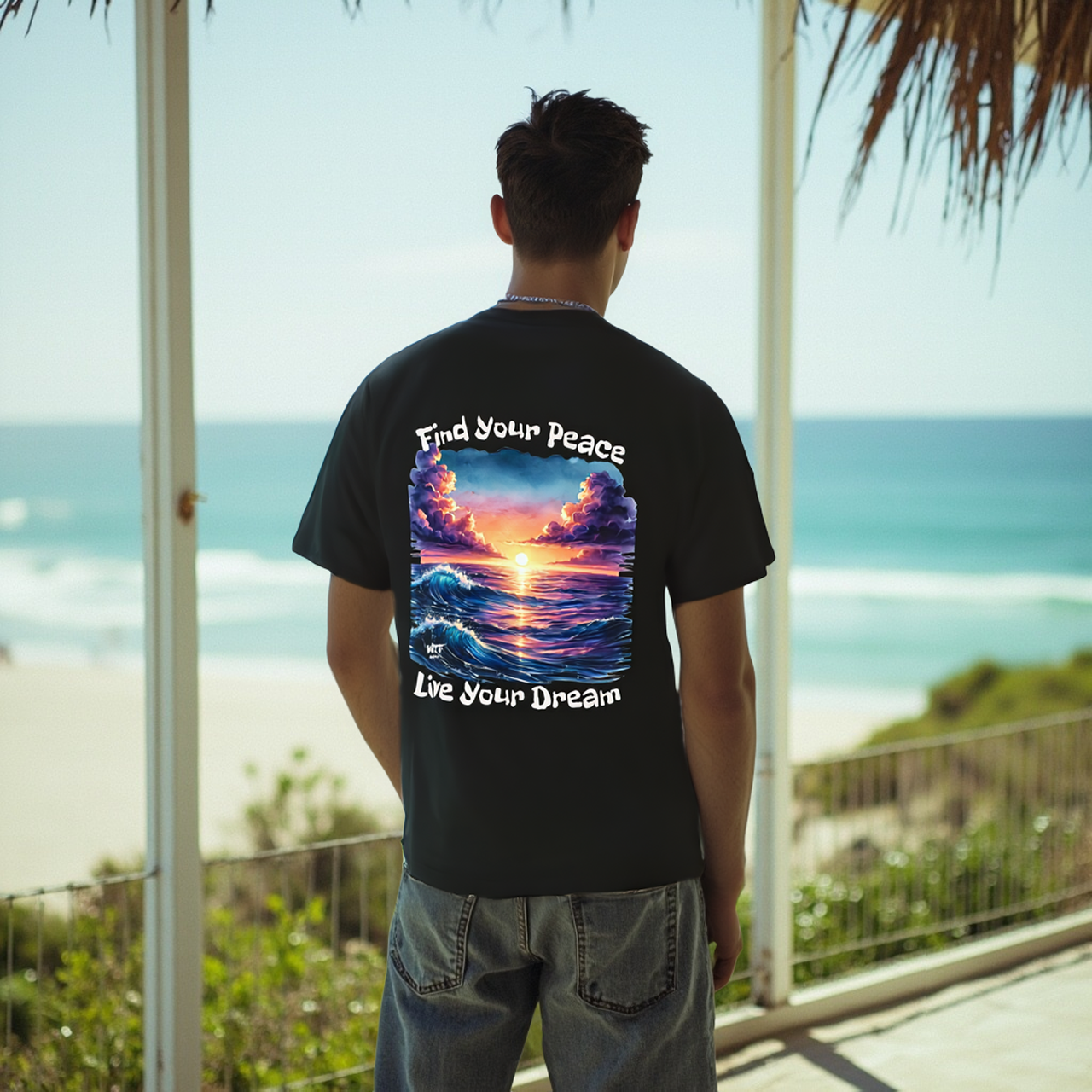 Inspirational Tee - Find Your Peace Live Your Dream product thumbnail image