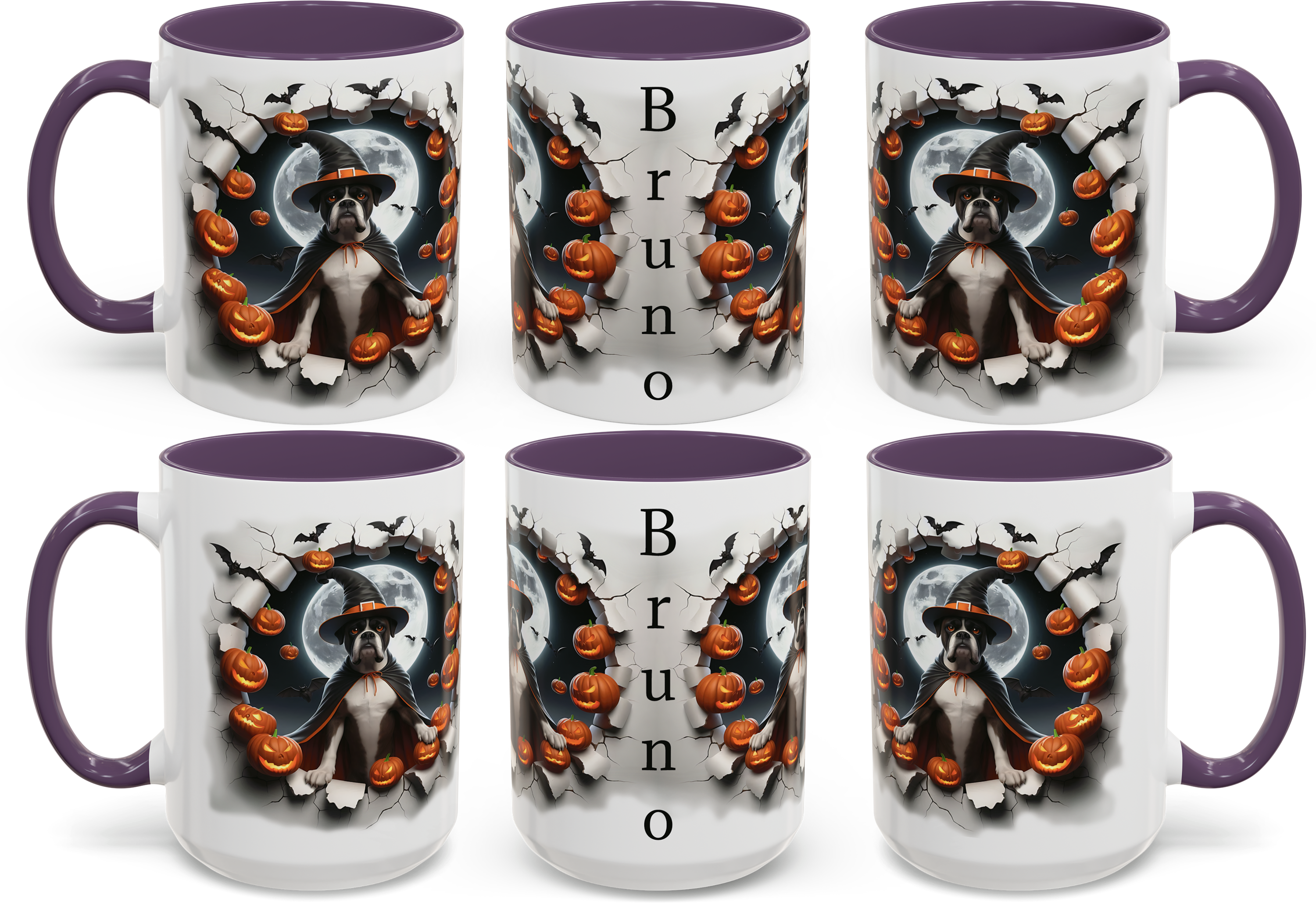 Halloween Personalized Boxer-Themed Mug, Custom Coffee Cup for Dog Lovers, Spooky Gift for Pet Owners, Fall Decor, Halloween Gift product thumbnail image Halloween Personalized Boxer-Themed Mug, Custom Coffee Cup for Dog Lovers, Spooky Gift for Pet Owners, Fall Decor, Halloween Gift product thumbnail image