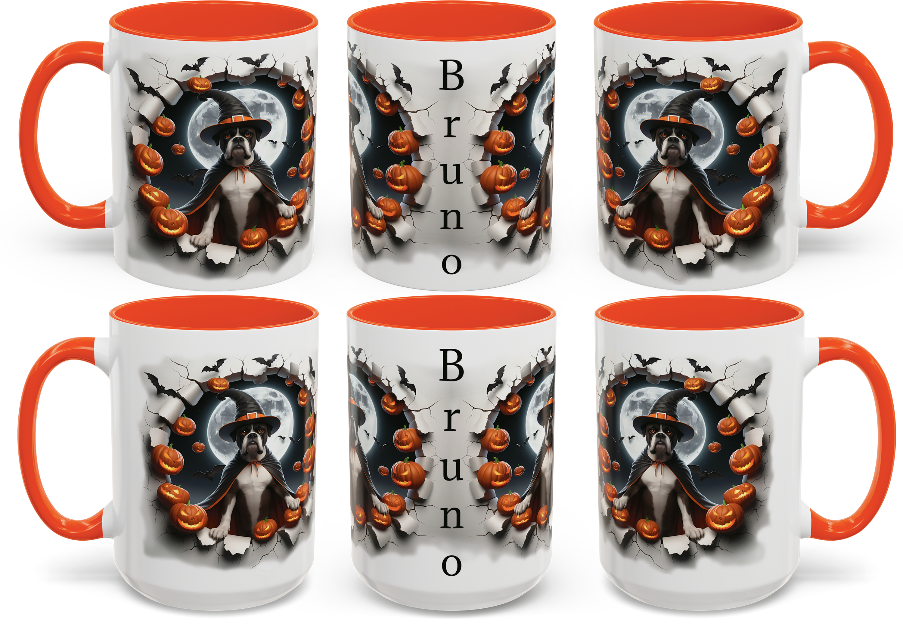 Halloween Personalized Boxer-Themed Mug, Custom Coffee Cup for Dog Lovers, Spooky Gift for Pet Owners, Fall Decor, Halloween Gift product thumbnail image Halloween Personalized Boxer-Themed Mug, Custom Coffee Cup for Dog Lovers, Spooky Gift for Pet Owners, Fall Decor, Halloween Gift product thumbnail image