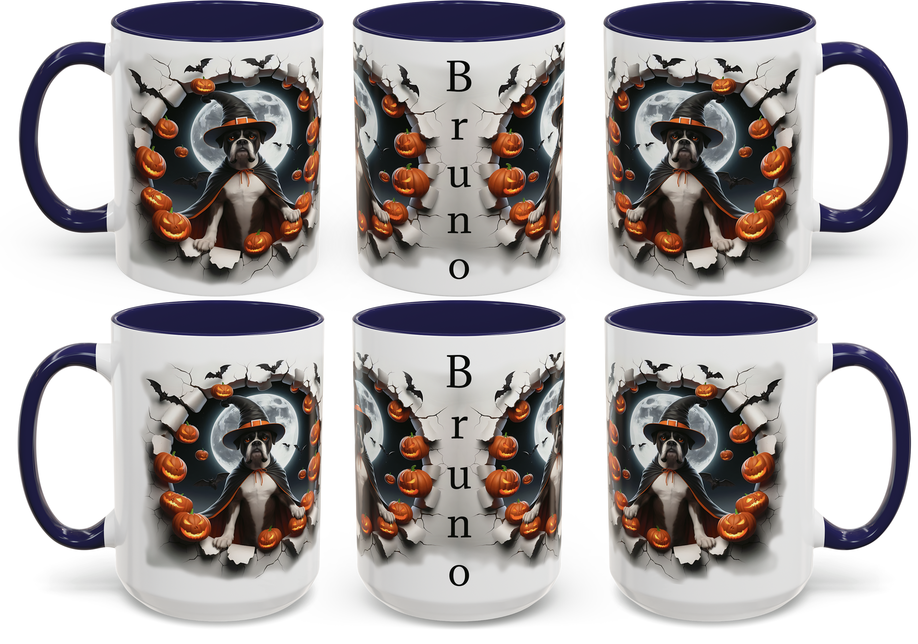 Halloween Personalized Boxer-Themed Mug, Custom Coffee Cup for Dog Lovers, Spooky Gift for Pet Owners, Fall Decor, Halloween Gift product thumbnail image Halloween Personalized Boxer-Themed Mug, Custom Coffee Cup for Dog Lovers, Spooky Gift for Pet Owners, Fall Decor, Halloween Gift product thumbnail image