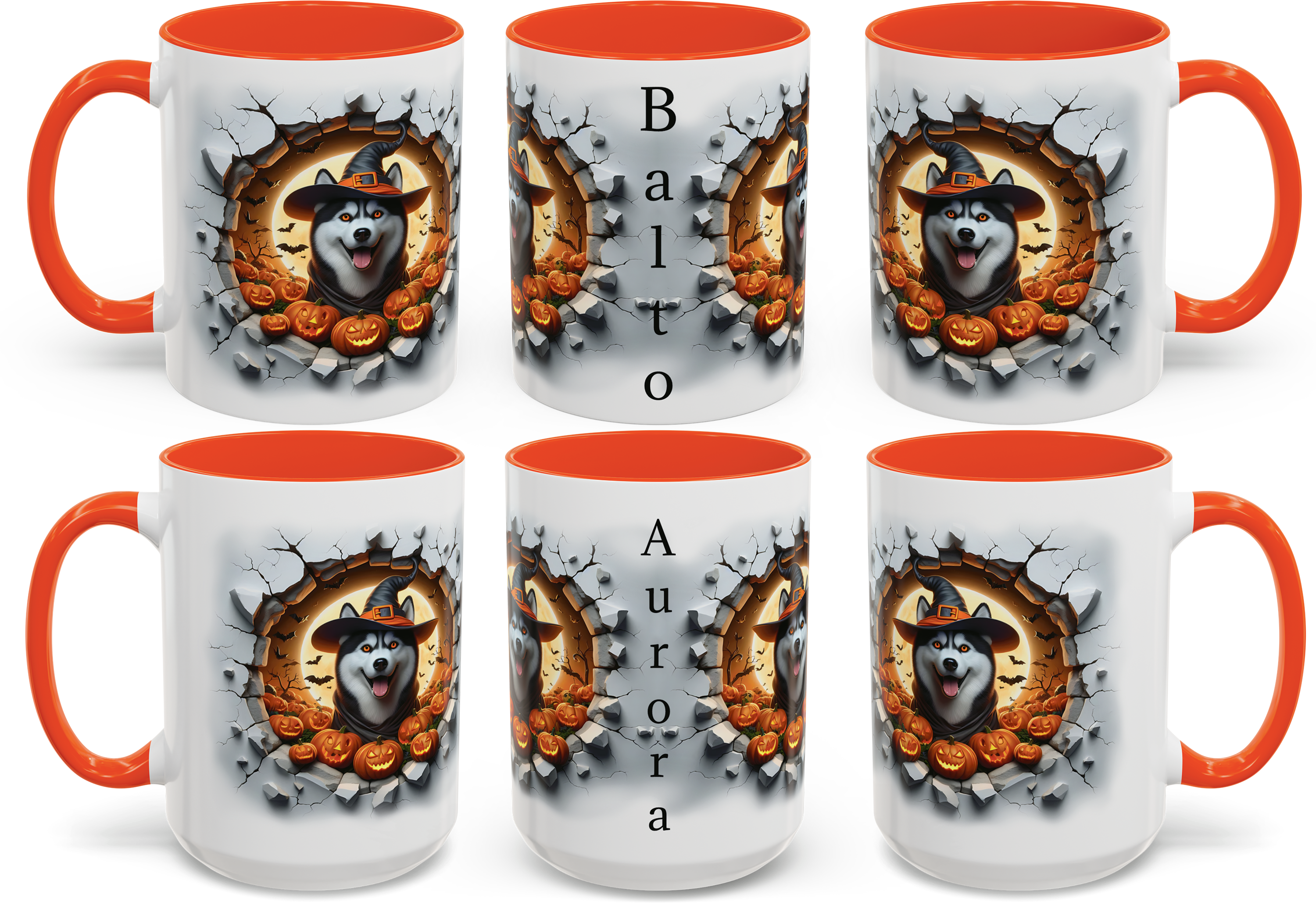 Halloween Personalized Siberian Husky-Themed Mug, Custom Coffee Cup for Dog Lovers, Spooky Gift for Pet Owners, Fall Decor, Halloween Gift product thumbnail image Halloween Personalized Siberian Husky-Themed Mug, Custom Coffee Cup for Dog Lovers, Spooky Gift for Pet Owners, Fall Decor, Halloween Gift product thumbnail image