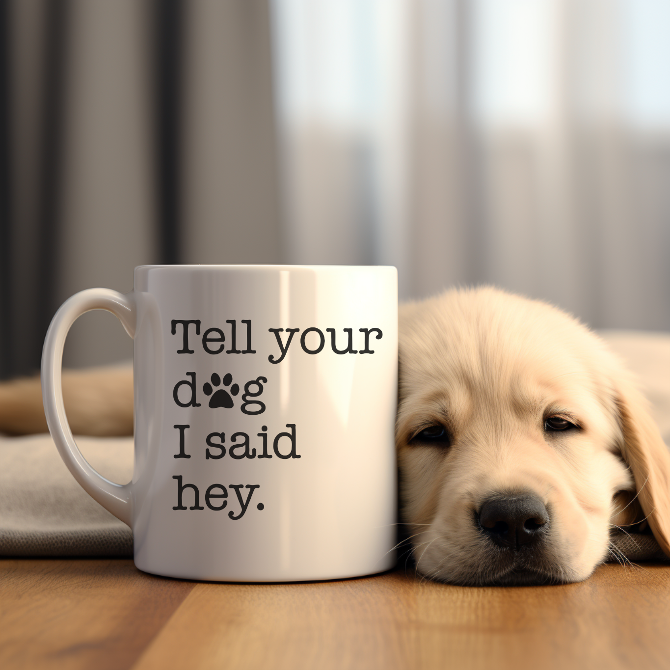 “Tell Your Dog I said Hey” Mug product thumbnail image “Tell Your Dog I said Hey” Mug product thumbnail image