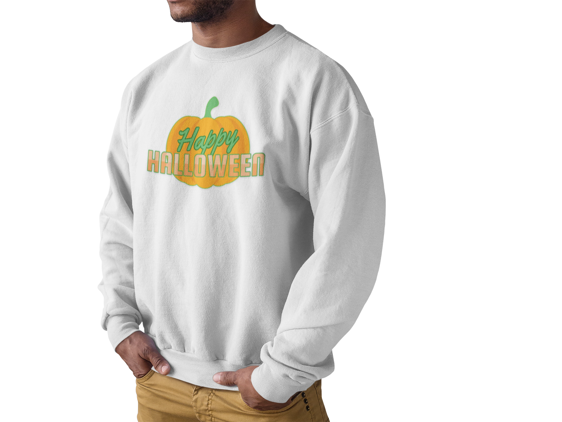 Happy Halloween Unisex Crewneck Sweatshirt, Cozy Fall Apparel, Halloween Gift, Unisex Sweatshirt, Pumpkin Sweatshirt, Autumn Fashion product thumbnail image