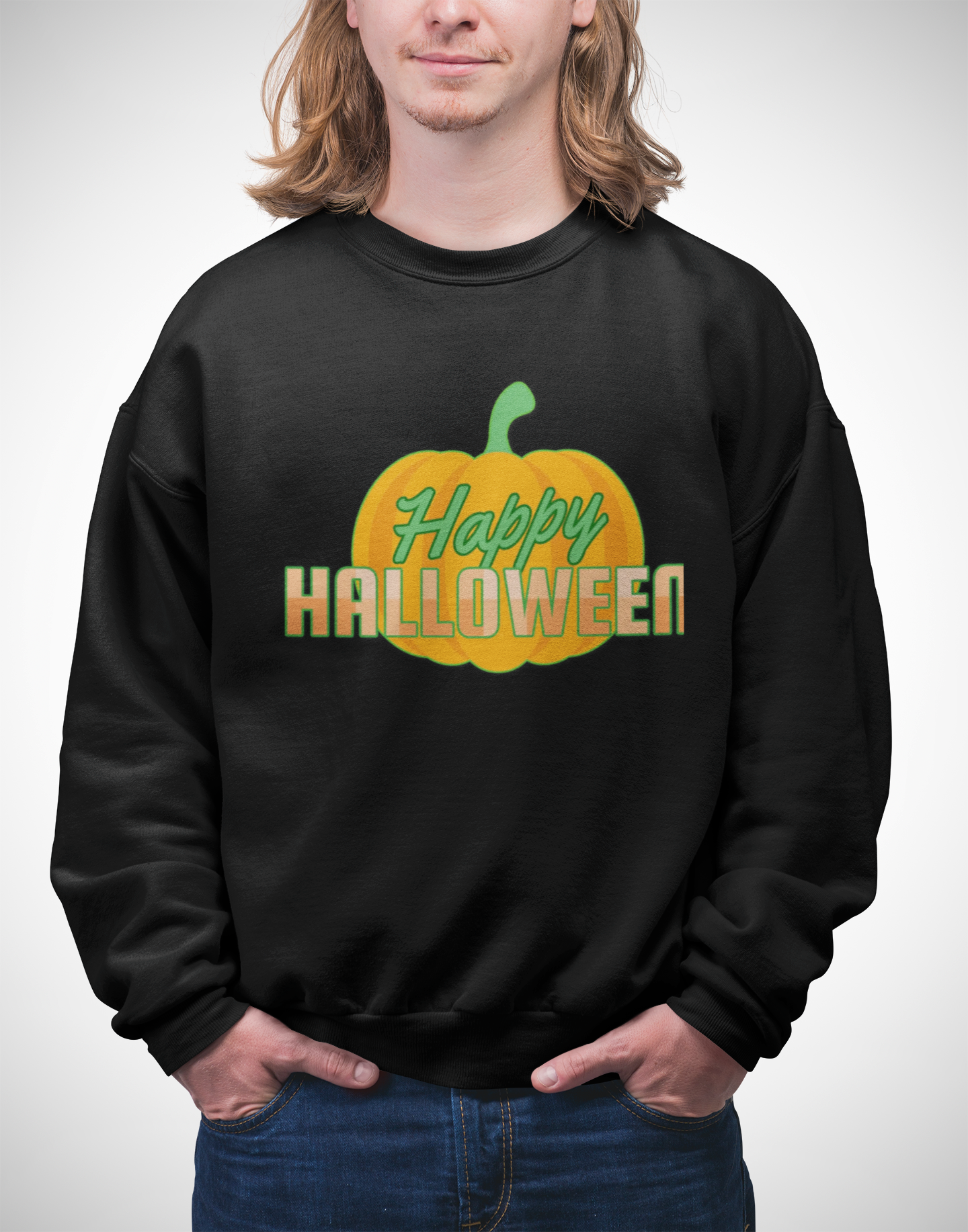 Happy Halloween Unisex Crewneck Sweatshirt, Cozy Fall Apparel, Halloween Gift, Unisex Sweatshirt, Pumpkin Sweatshirt, Autumn Fashion product thumbnail image