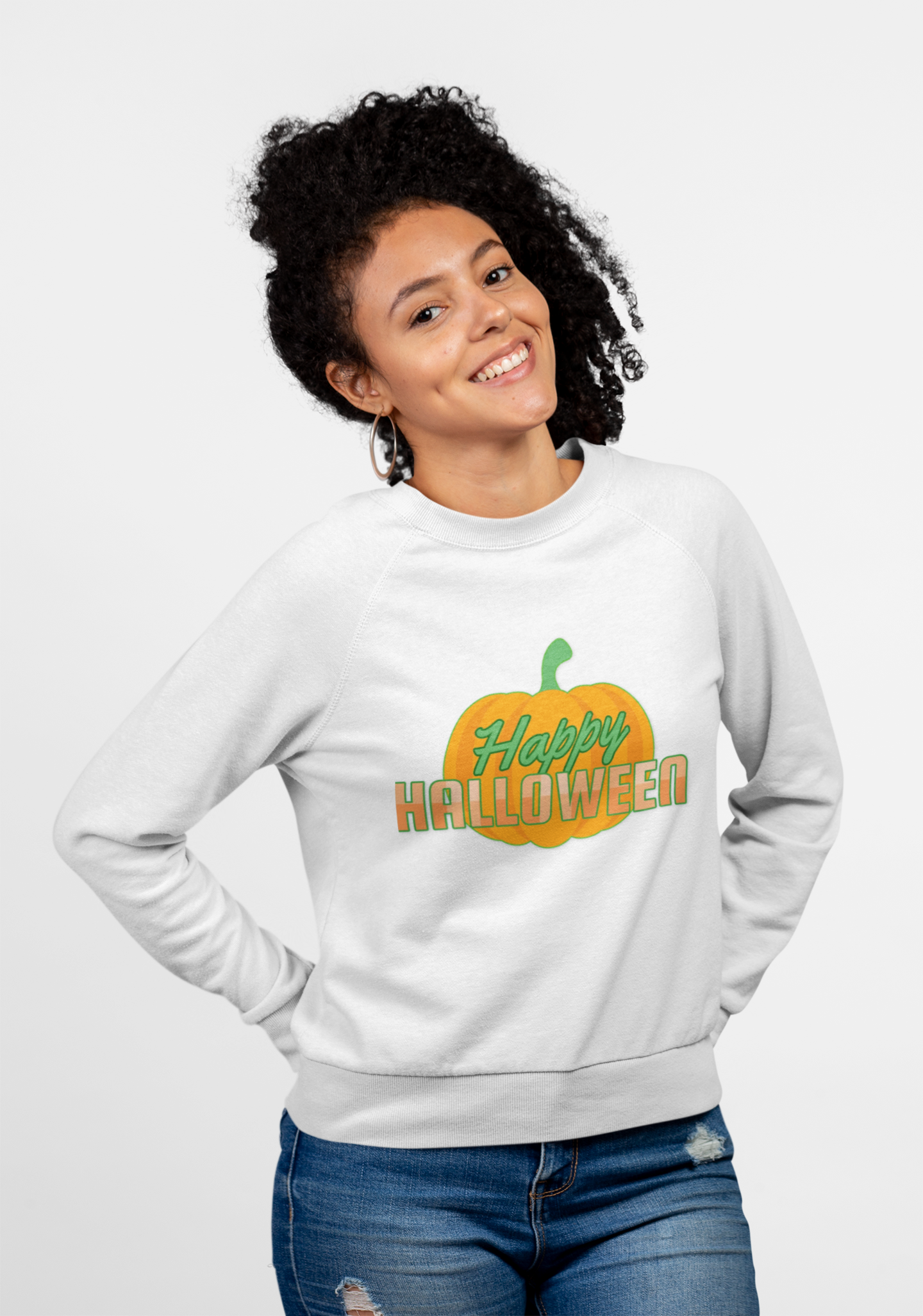 Happy Halloween Unisex Crewneck Sweatshirt, Cozy Fall Apparel, Halloween Gift, Unisex Sweatshirt, Pumpkin Sweatshirt, Autumn Fashion product thumbnail image