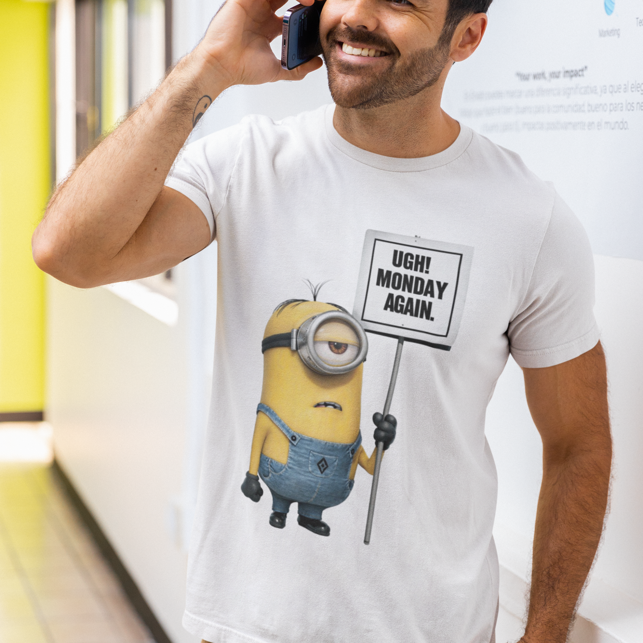 "Ugh, Monday Again" Unisex Tee product thumbnail image "Ugh, Monday Again" Unisex Tee product thumbnail image