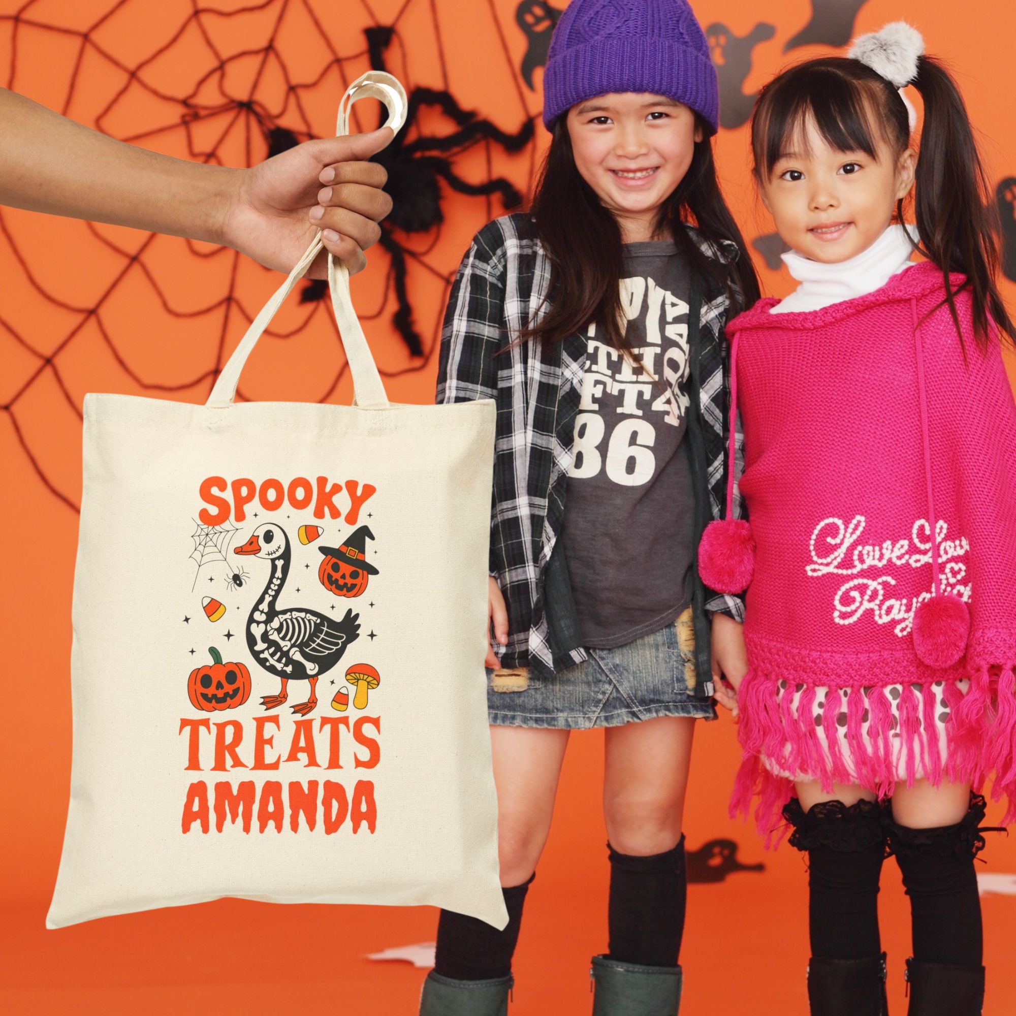 Personalized Goose Trick or Treat Tote Bag product thumbnail image