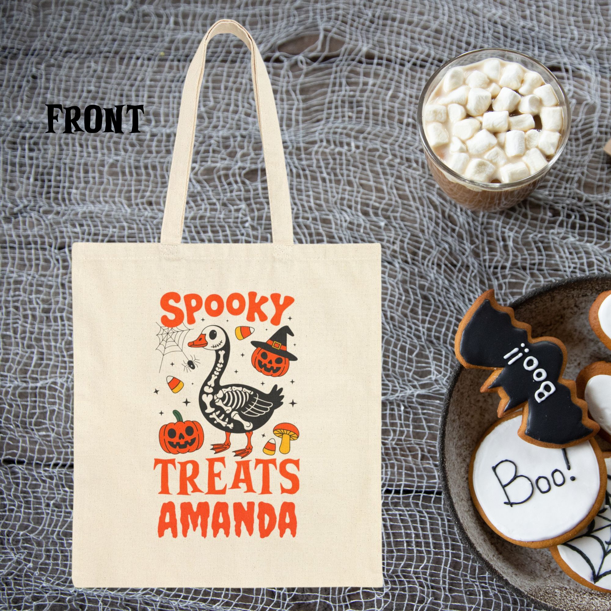 Personalized Goose Trick or Treat Tote Bag product thumbnail image