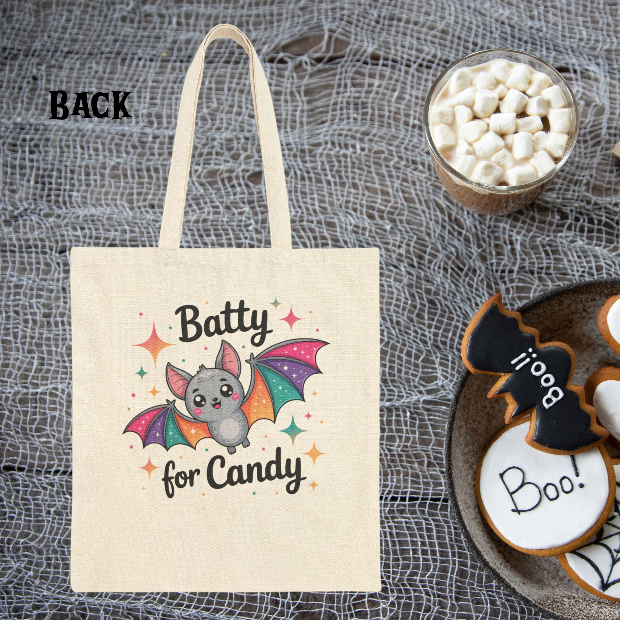 Personalized Bat Candy Tote Bag product thumbnail image