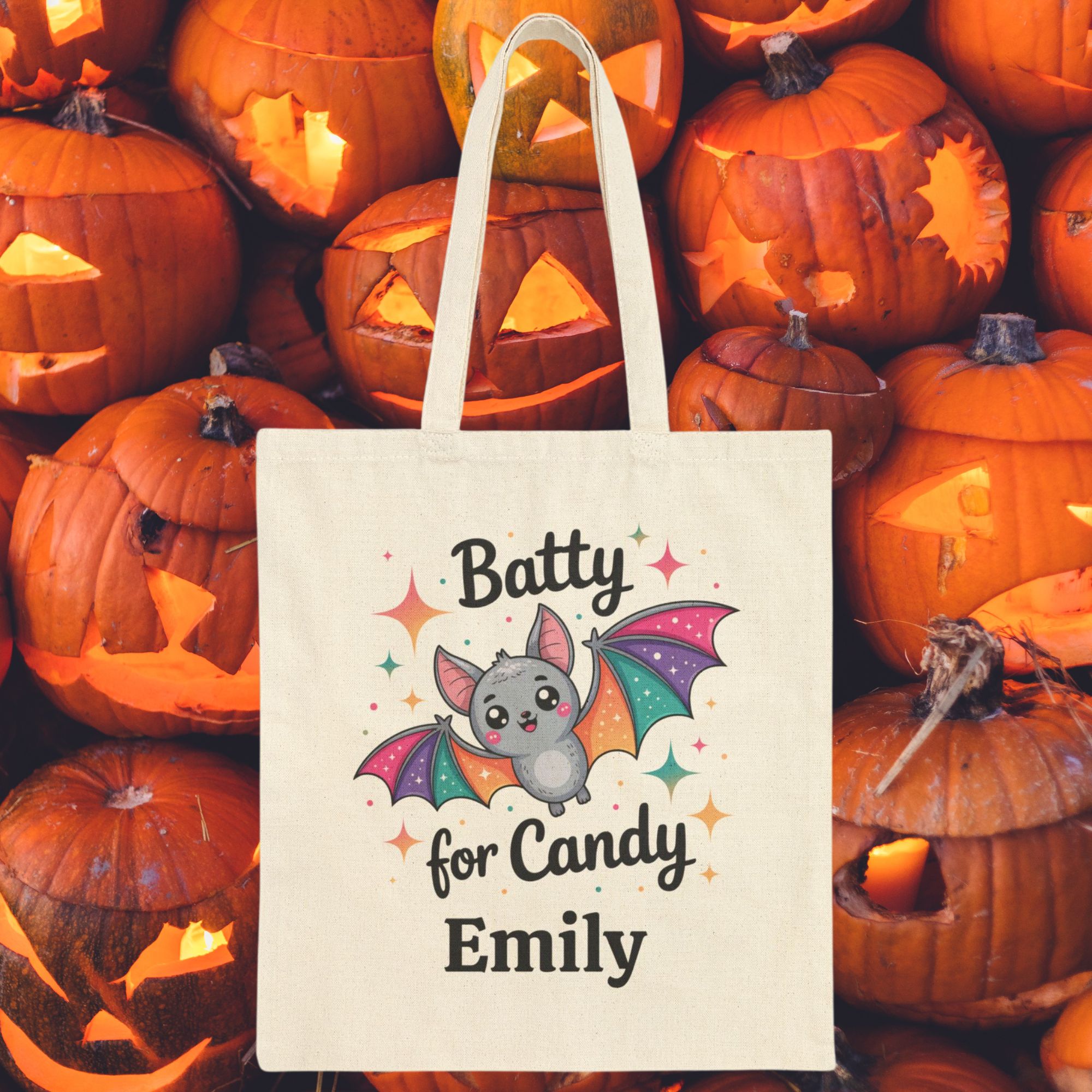 Personalized Bat Candy Tote Bag product thumbnail image