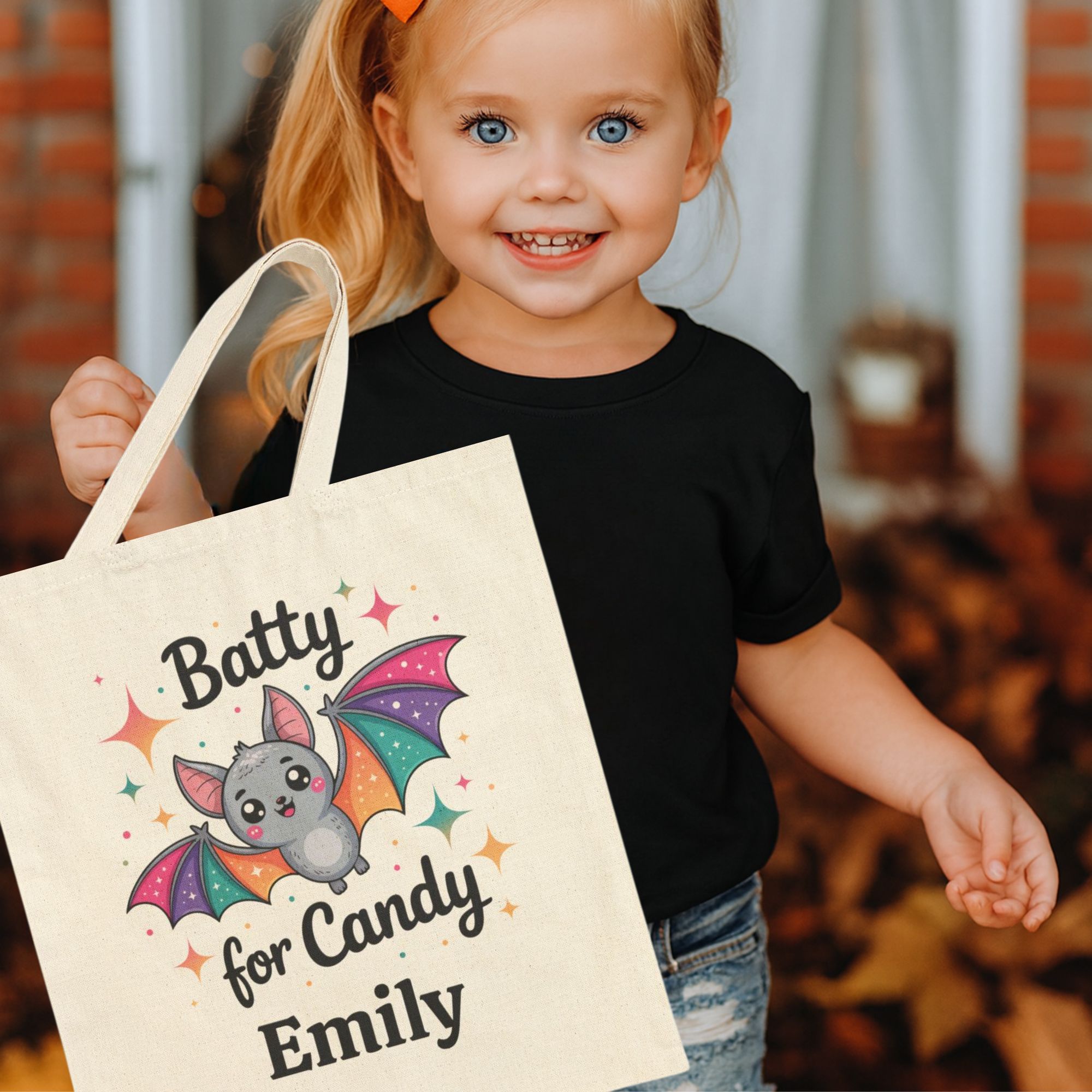 Personalized Bat Candy Tote Bag product thumbnail image