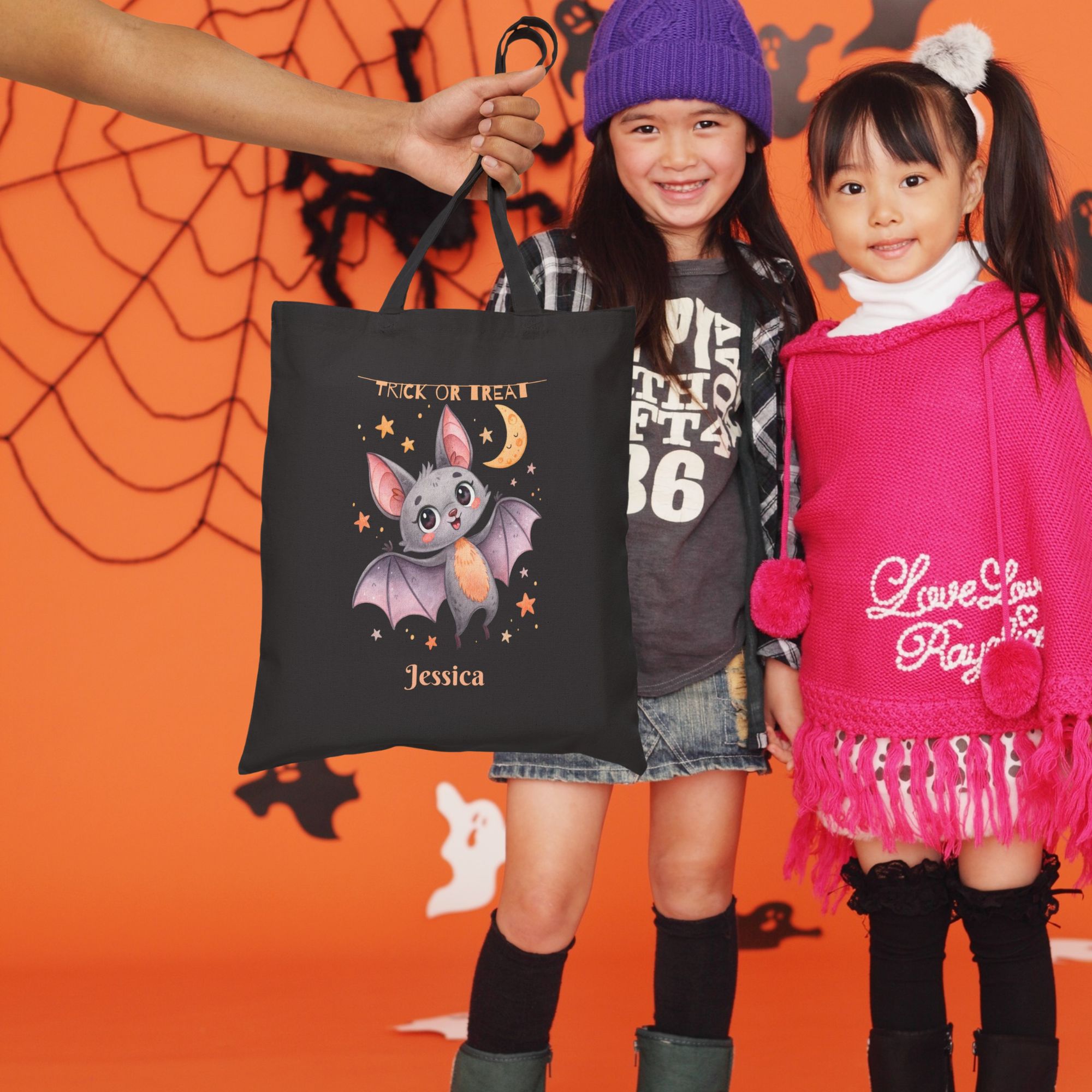 Halloween Bat Personalized Trick or Treat Bag product thumbnail image
