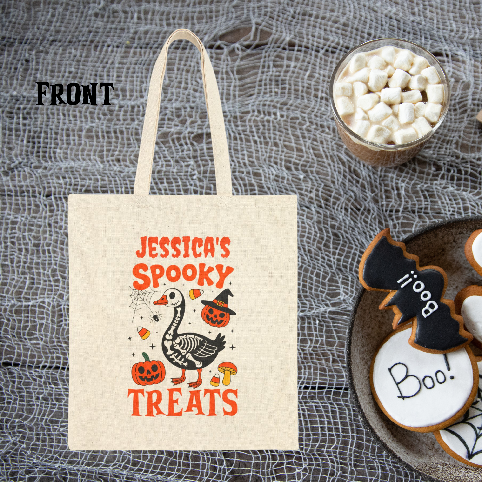 Personalized Skeleton Goose Tote Bag product thumbnail image