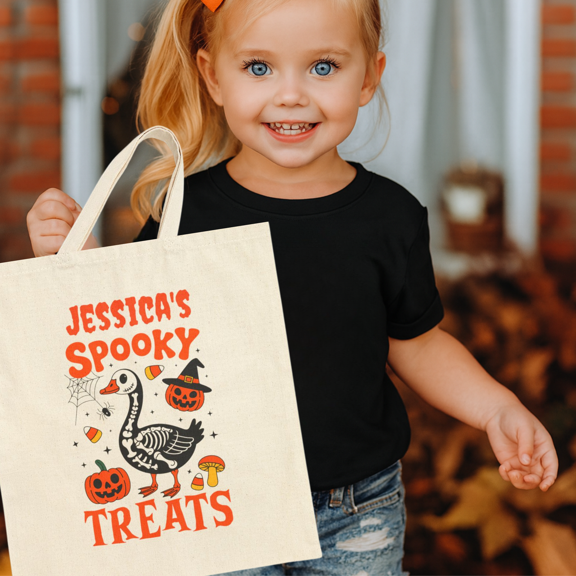 Personalized Skeleton Goose Tote Bag product thumbnail image