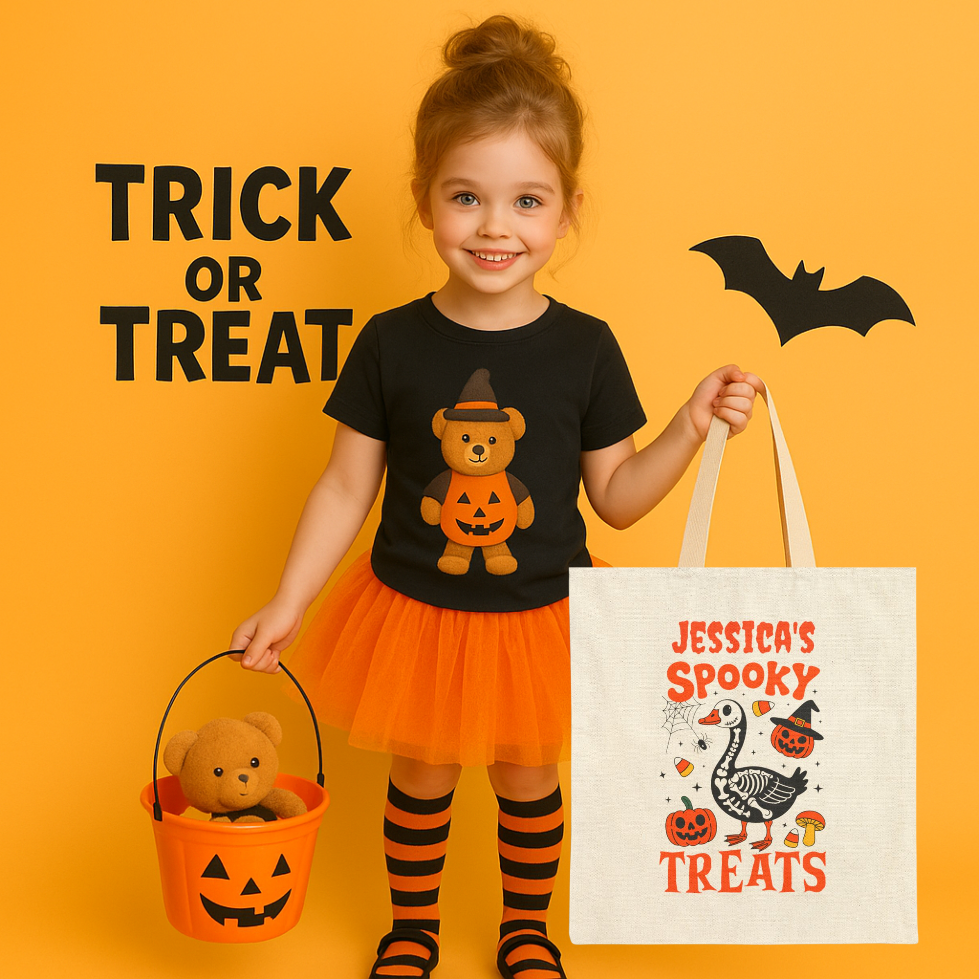 Personalized Skeleton Goose Tote Bag product thumbnail image