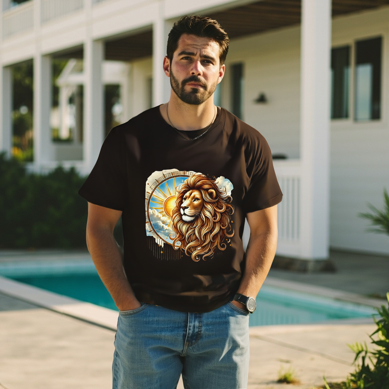 Leo Zodiac Tee - Unisex Tee Shirt product thumbnail image